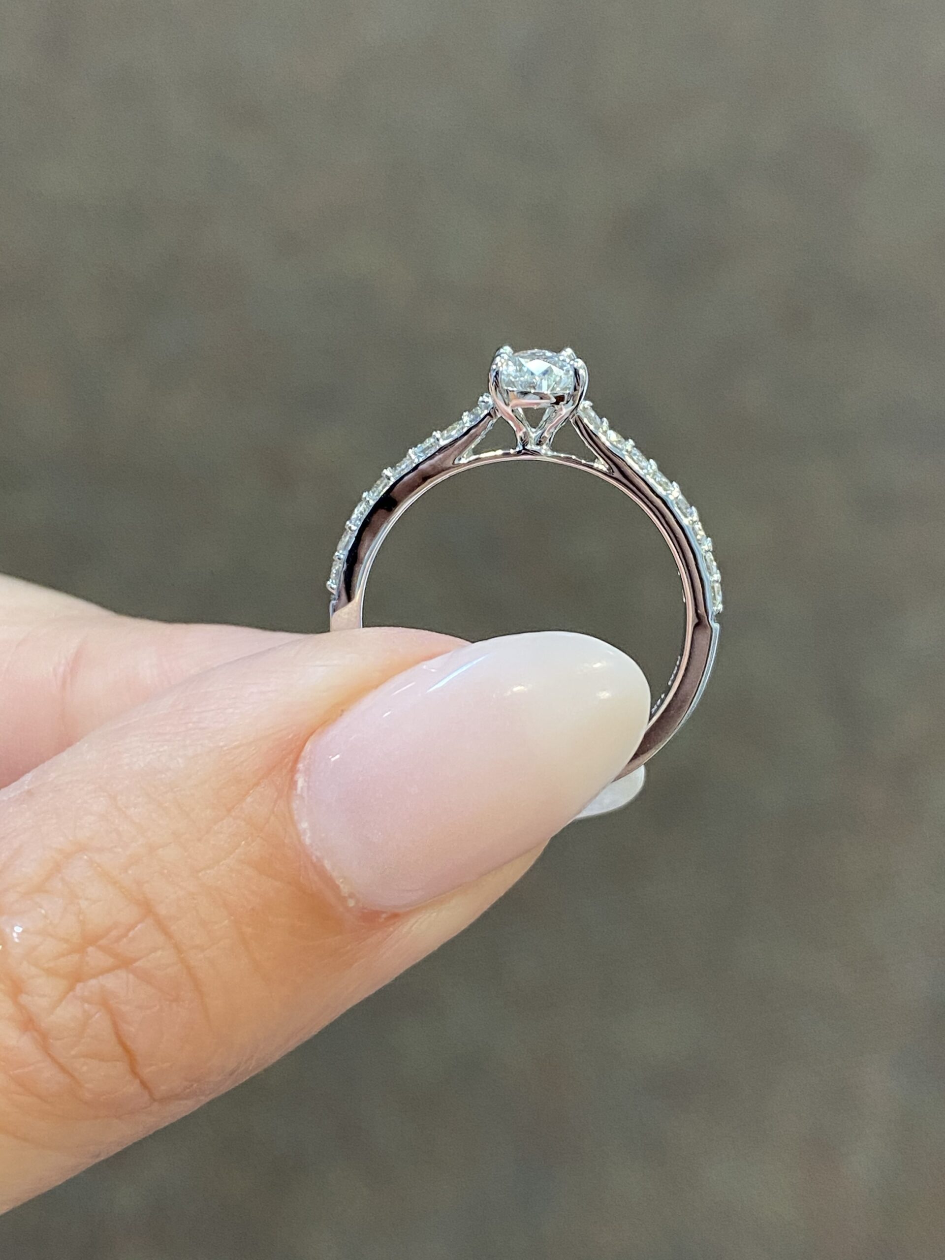 14k White Gold Genuine 1/2 Carat Pear Shape Diamond Solitaire Engagement Ring - Image 10