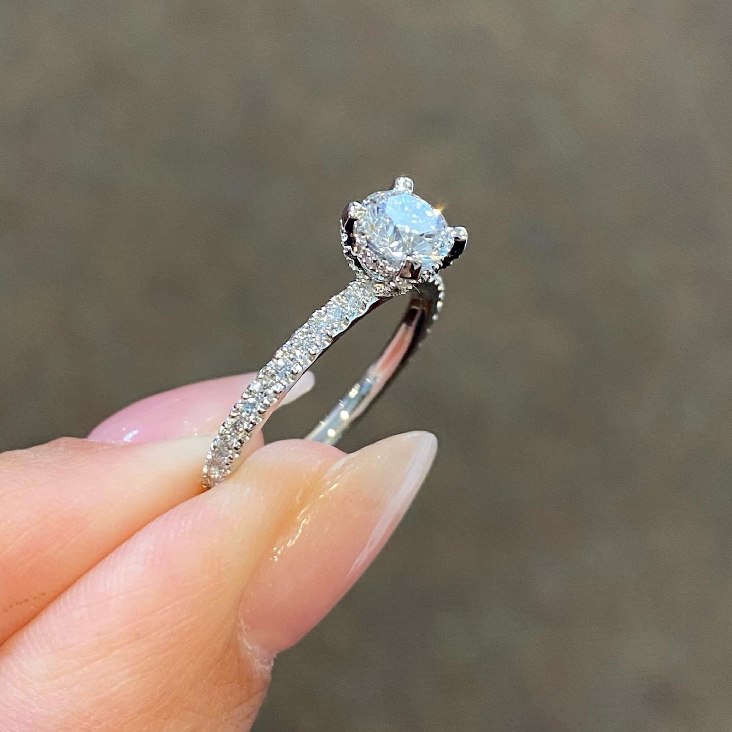 Platinum G.I.A. Certified .71 Round Brilliant Cut Diamond Solitaire - Image 6