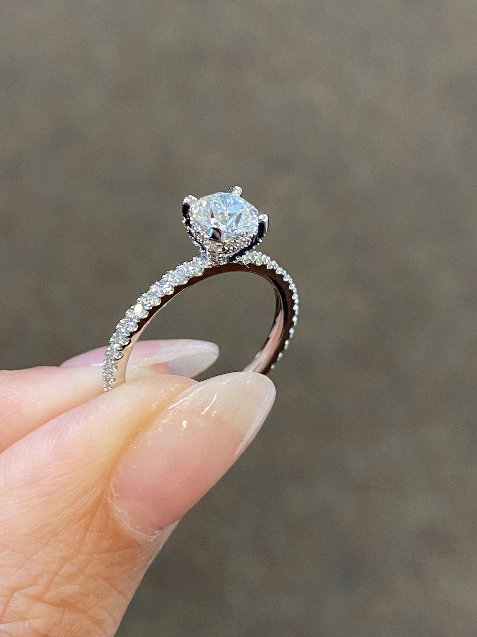 Platinum G.I.A. Certified .71 Round Brilliant Cut Diamond Solitaire - Image 3