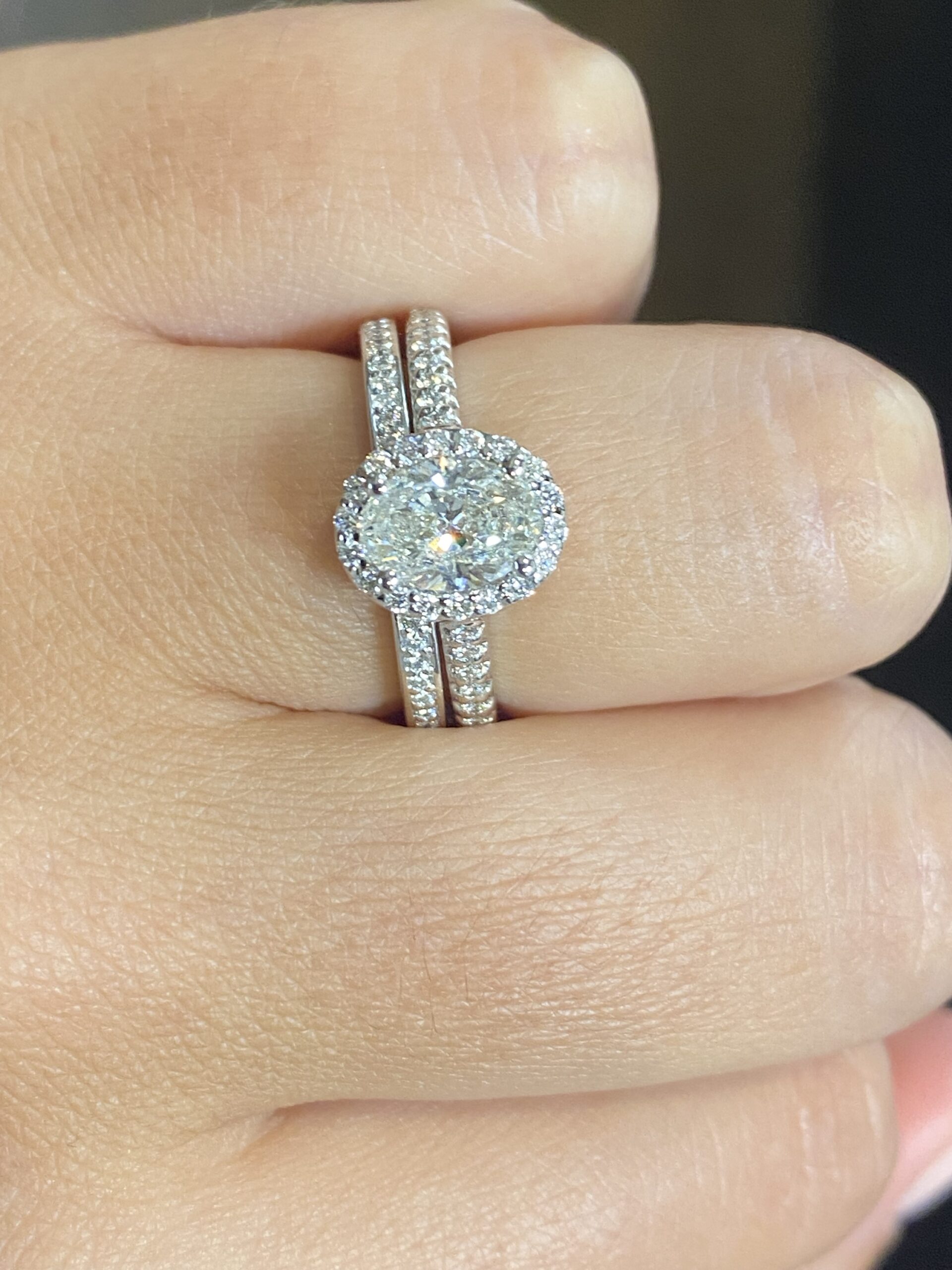 14k White Gold 38 Stone .19 Cttw Bead Set Genuine Diamond Band - Image 11