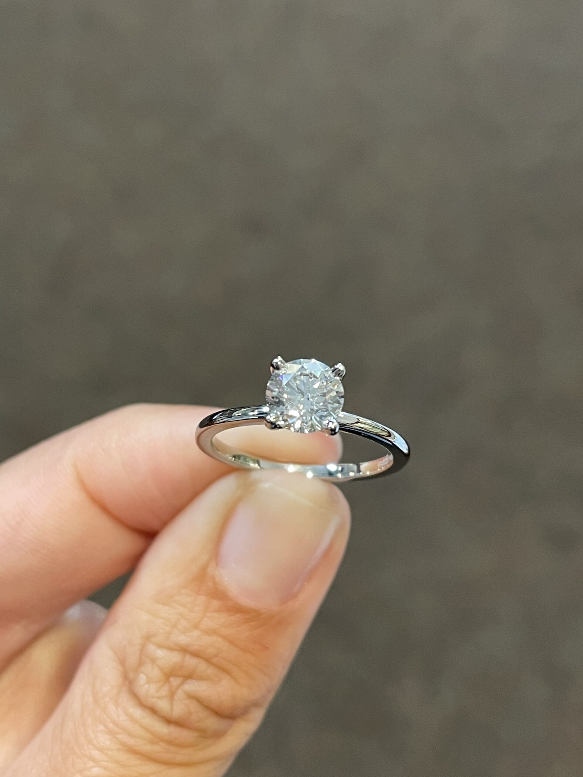 Platinum G.I.A. Certified 1.05 Carat Round Brilliant Cut Diamond Solitaire - Image 12