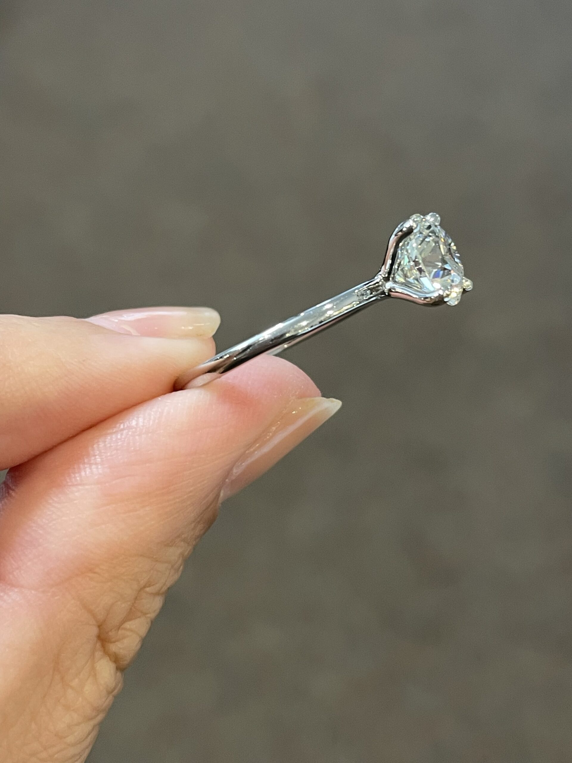 Platinum G.I.A. Certified 1.80 Carat Round Brilliant Cut Diamond Solitaire - Image 4