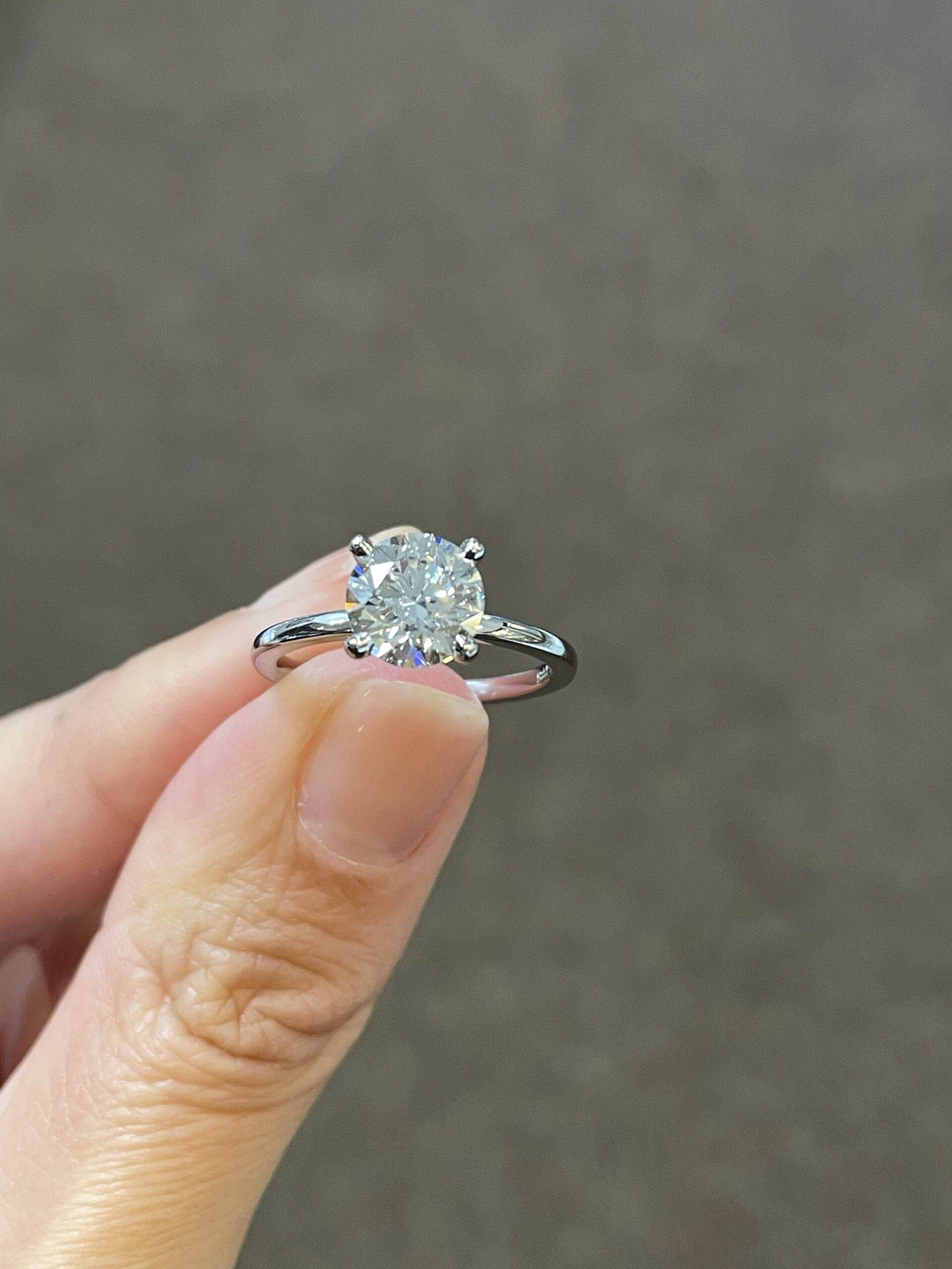 Platinum G.I.A. Certified 1.80 Carat Round Brilliant Cut Diamond Solitaire - Image 5