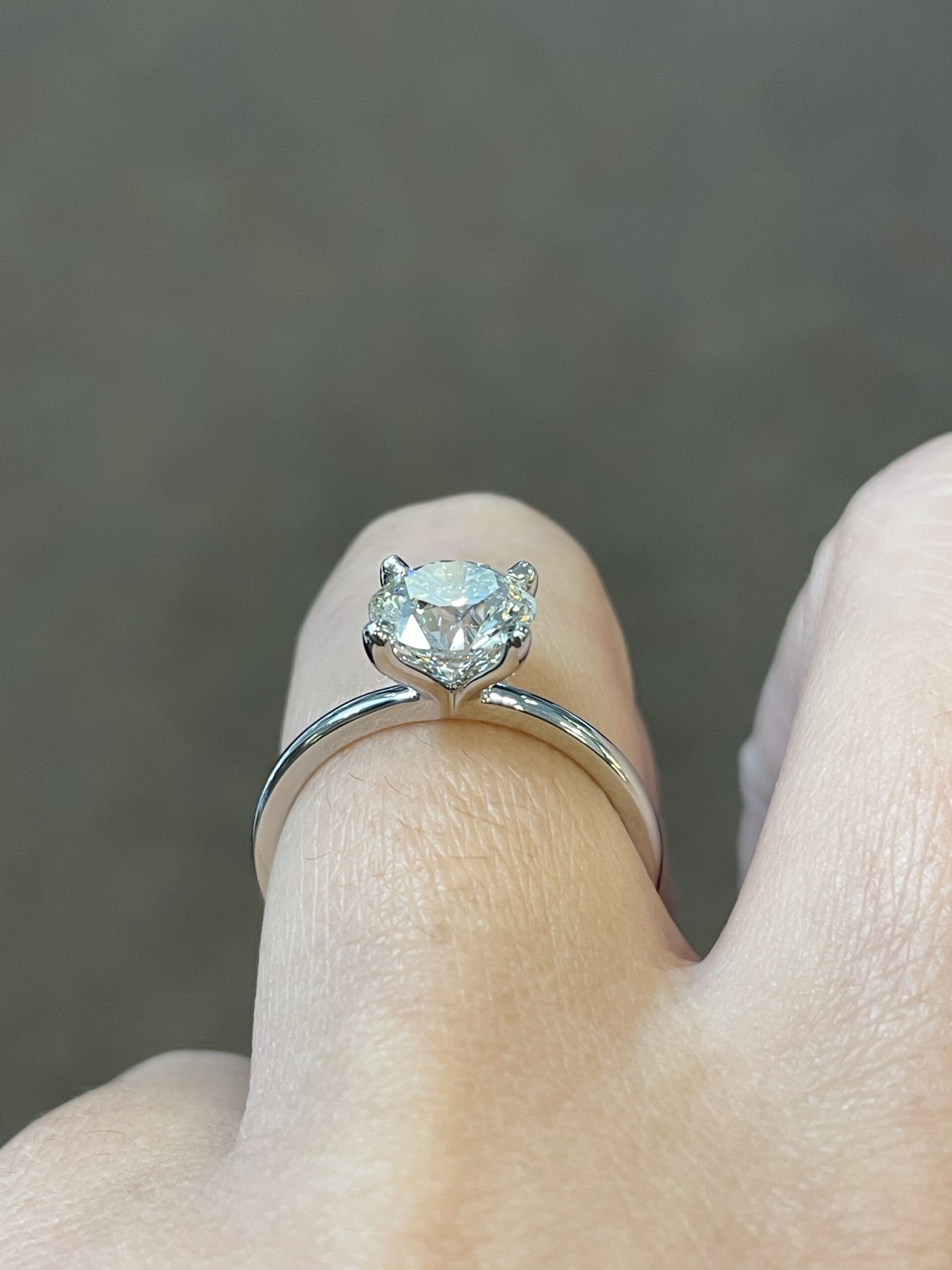 Platinum G.I.A. Certified 1.80 Carat Round Brilliant Cut Diamond Solitaire - Image 15