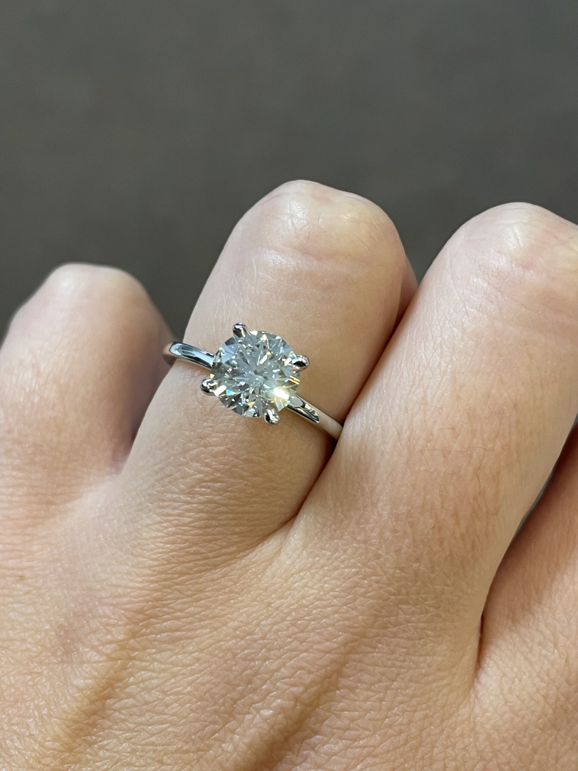 Platinum G.I.A. Certified 1.80 Carat Round Brilliant Cut Diamond Solitaire - Image 18