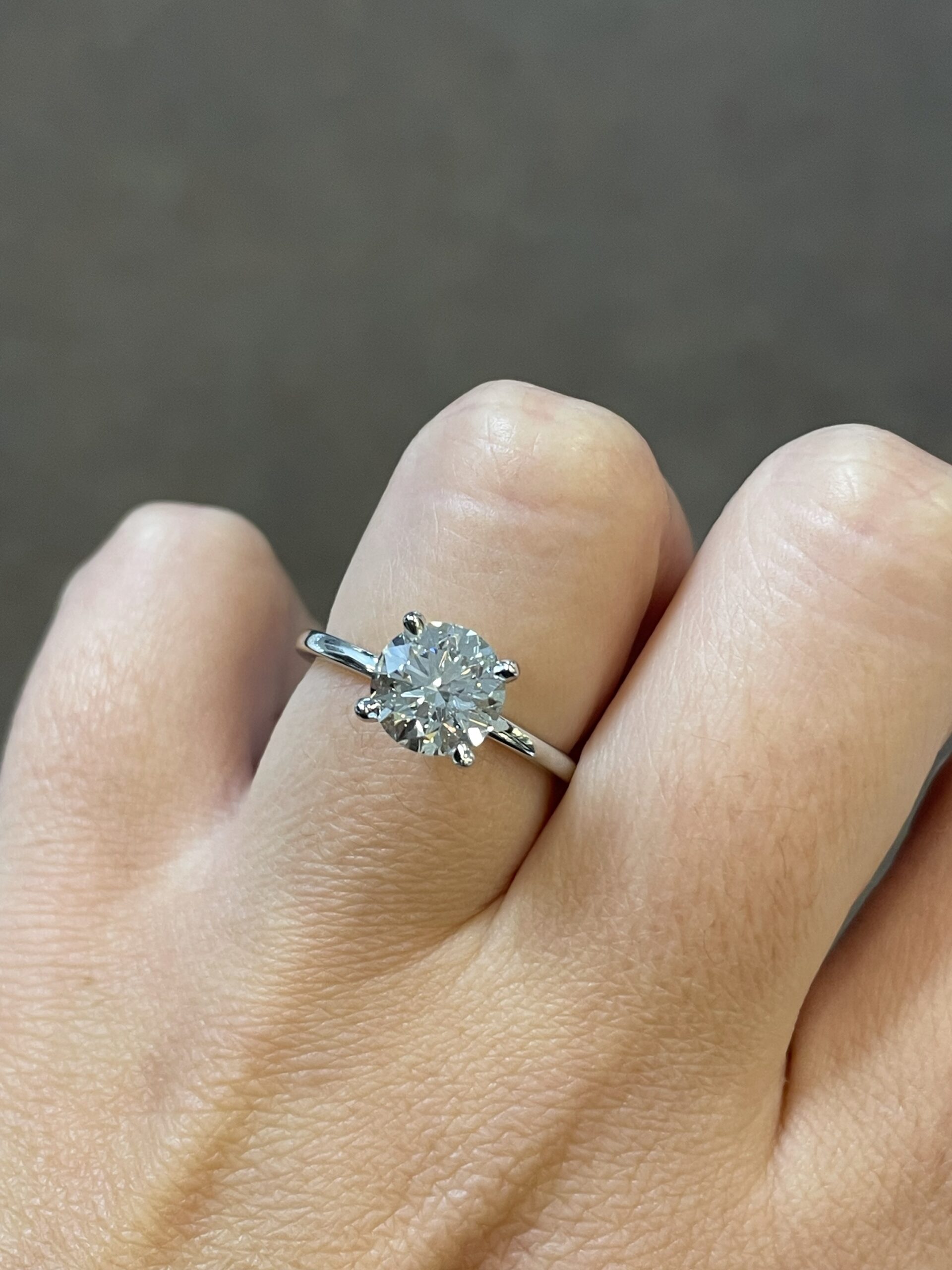 Platinum G.I.A. Certified 1.80 Carat Round Brilliant Cut Diamond Solitaire - Image 19