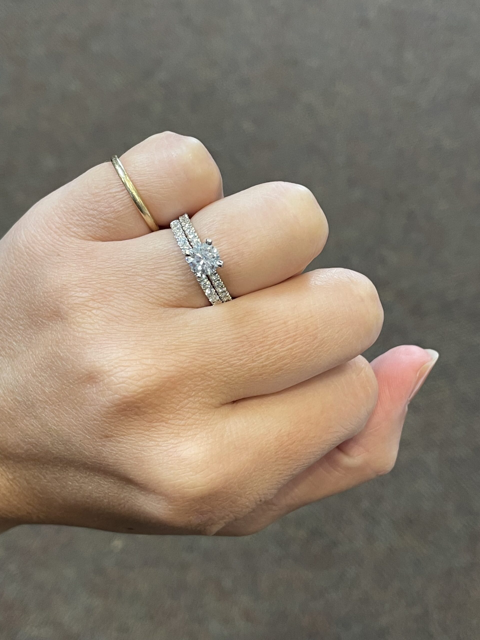 14k White Gold 13 Stone .35 Cttw Genuine Round Brilliant Cut Diamond Band - Image 13