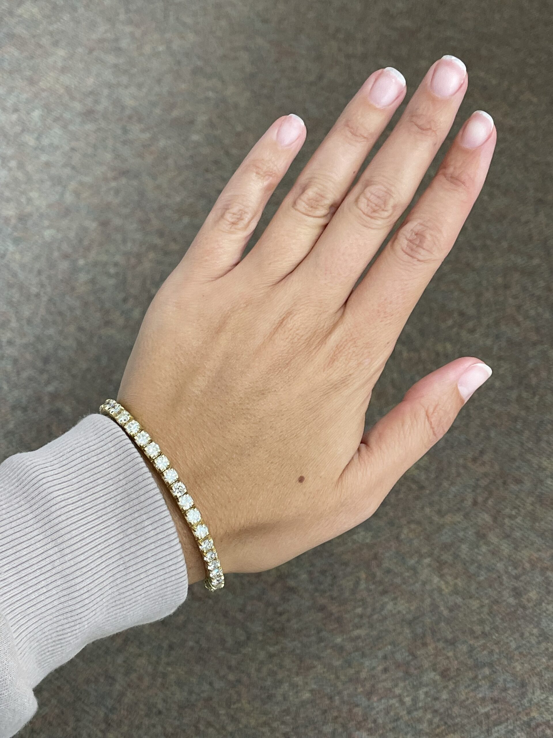 14k Yellow Gold 9.64 Cttw Genuine Round Brilliant Cut Diamond Tennis Bracelet - Image 16