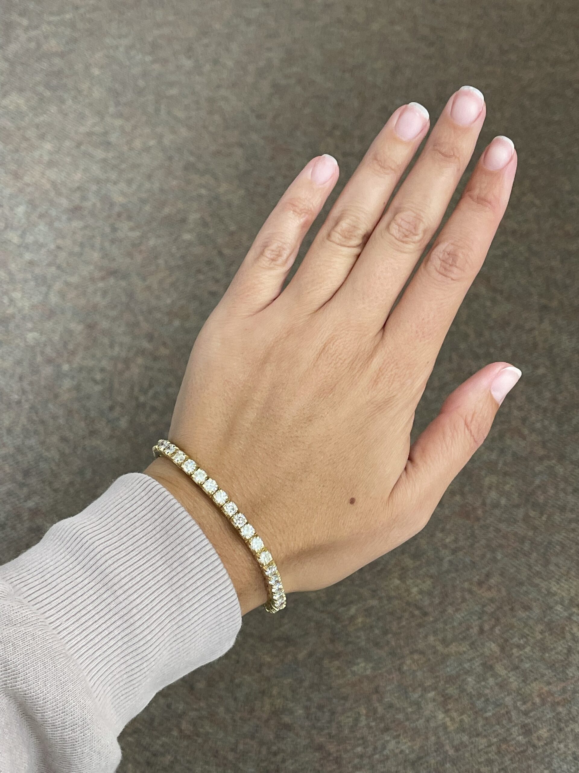 14k Yellow Gold 9.64 Cttw Genuine Round Brilliant Cut Diamond Tennis Bracelet - Image 15