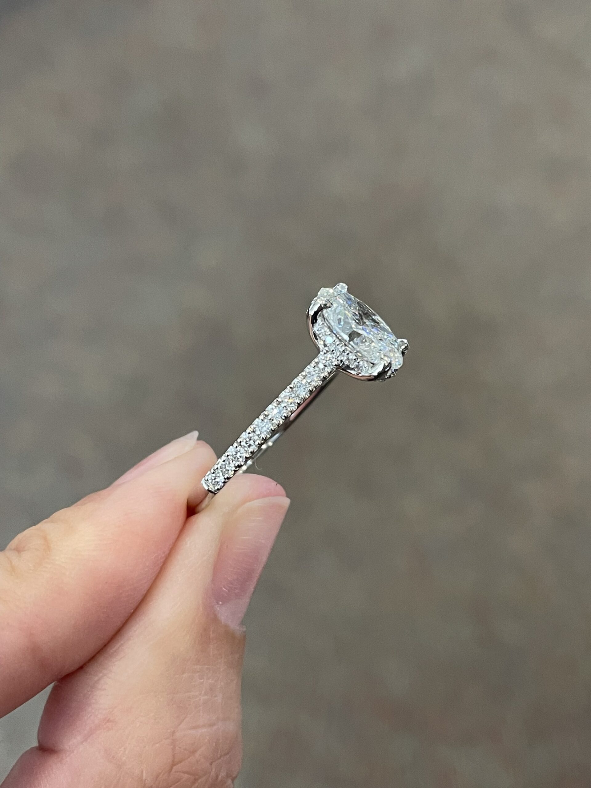 Platinum G.I.A. Certified 1.71 Carat Oval Brilliant Cut Diamond Solitaire - Image 25