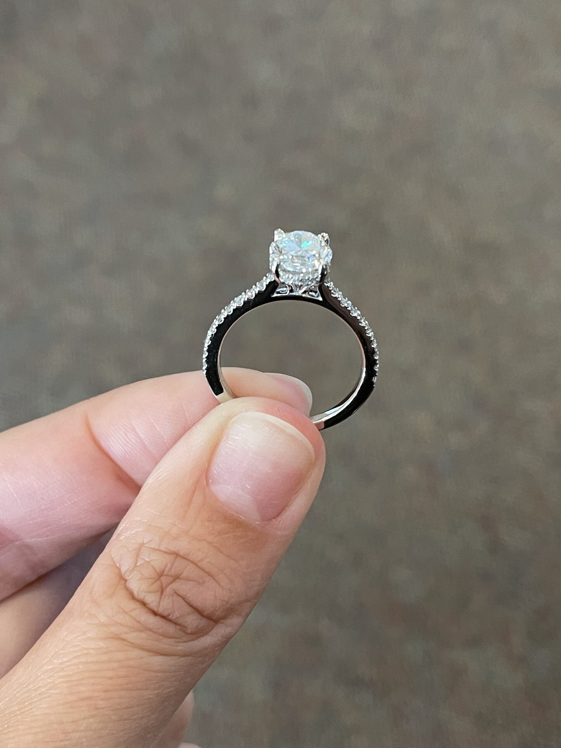 Platinum G.I.A. Certified 1.71 Carat Oval Brilliant Cut Diamond Solitaire - Image 36