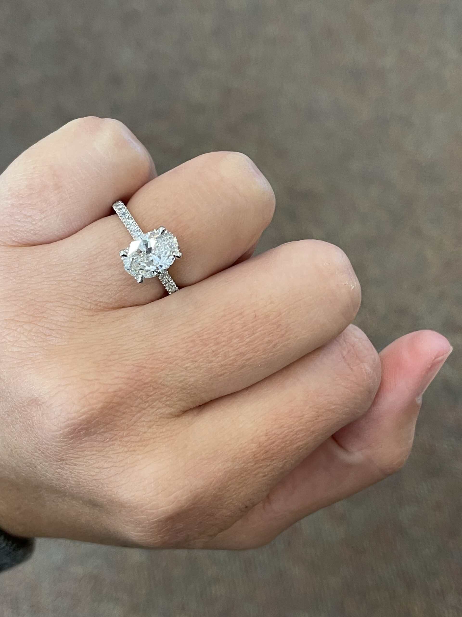 Platinum G.I.A. Certified 1.71 Carat Oval Brilliant Cut Diamond Solitaire - Image 28