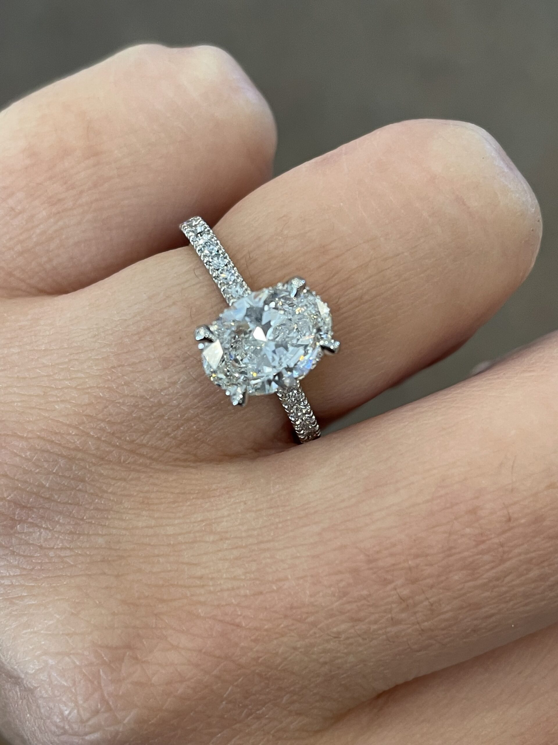 Platinum G.I.A. Certified 1.71 Carat Oval Brilliant Cut Diamond Solitaire - Image 29