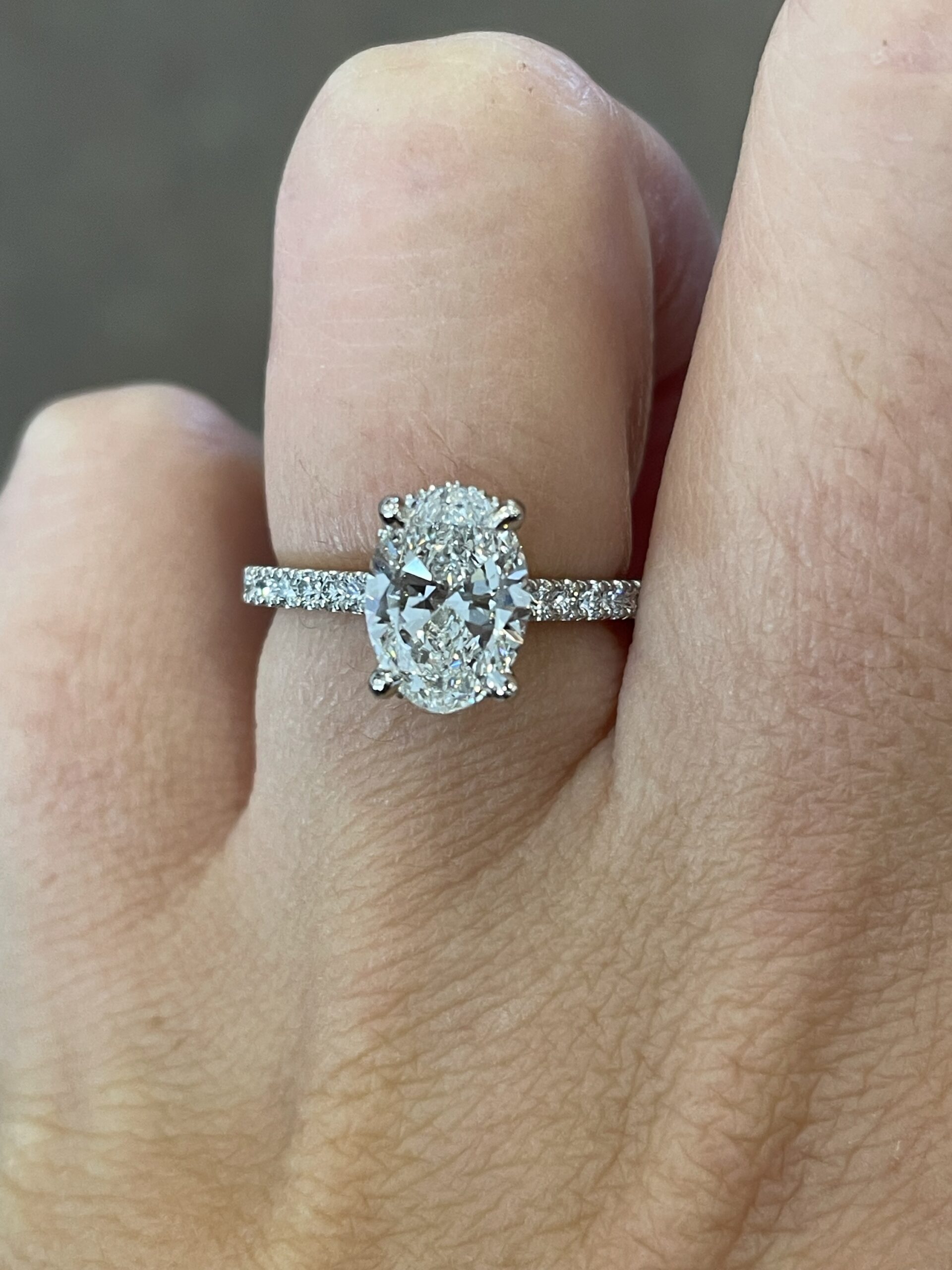 Platinum G.I.A. Certified 1.71 Carat Oval Brilliant Cut Diamond Solitaire - Image 31