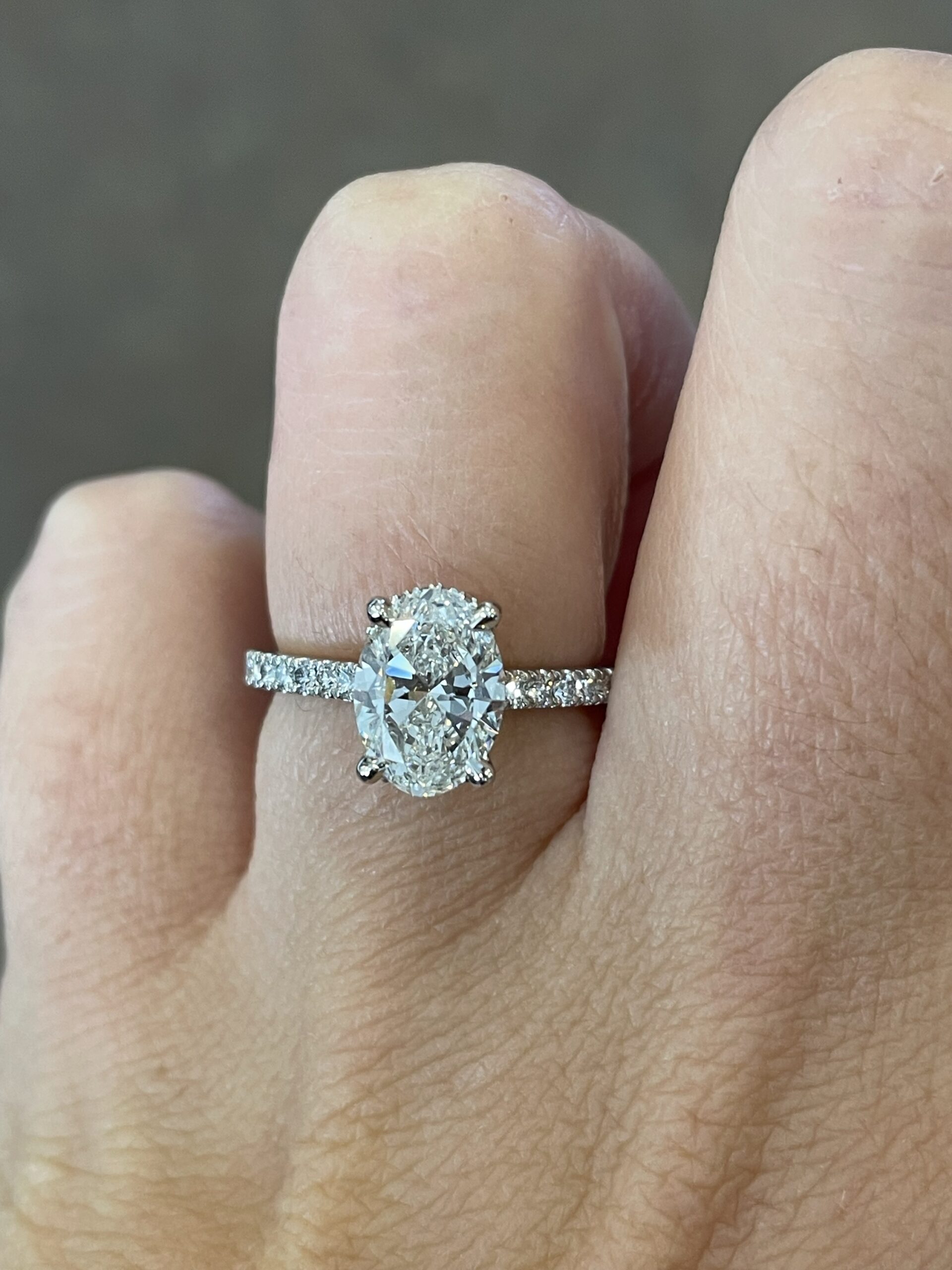 Platinum G.I.A. Certified 1.71 Carat Oval Brilliant Cut Diamond Solitaire - Image 32