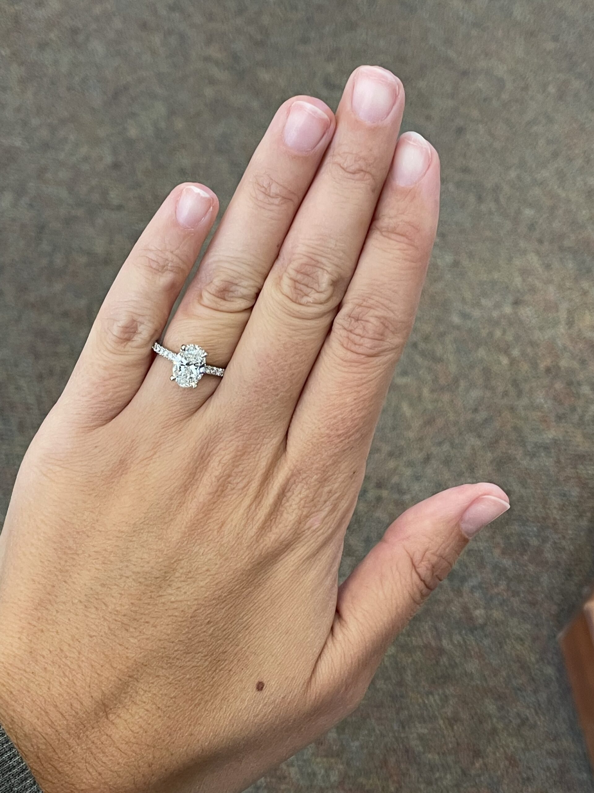 Platinum G.I.A. Certified 1.71 Carat Oval Brilliant Cut Diamond Solitaire - Image 40