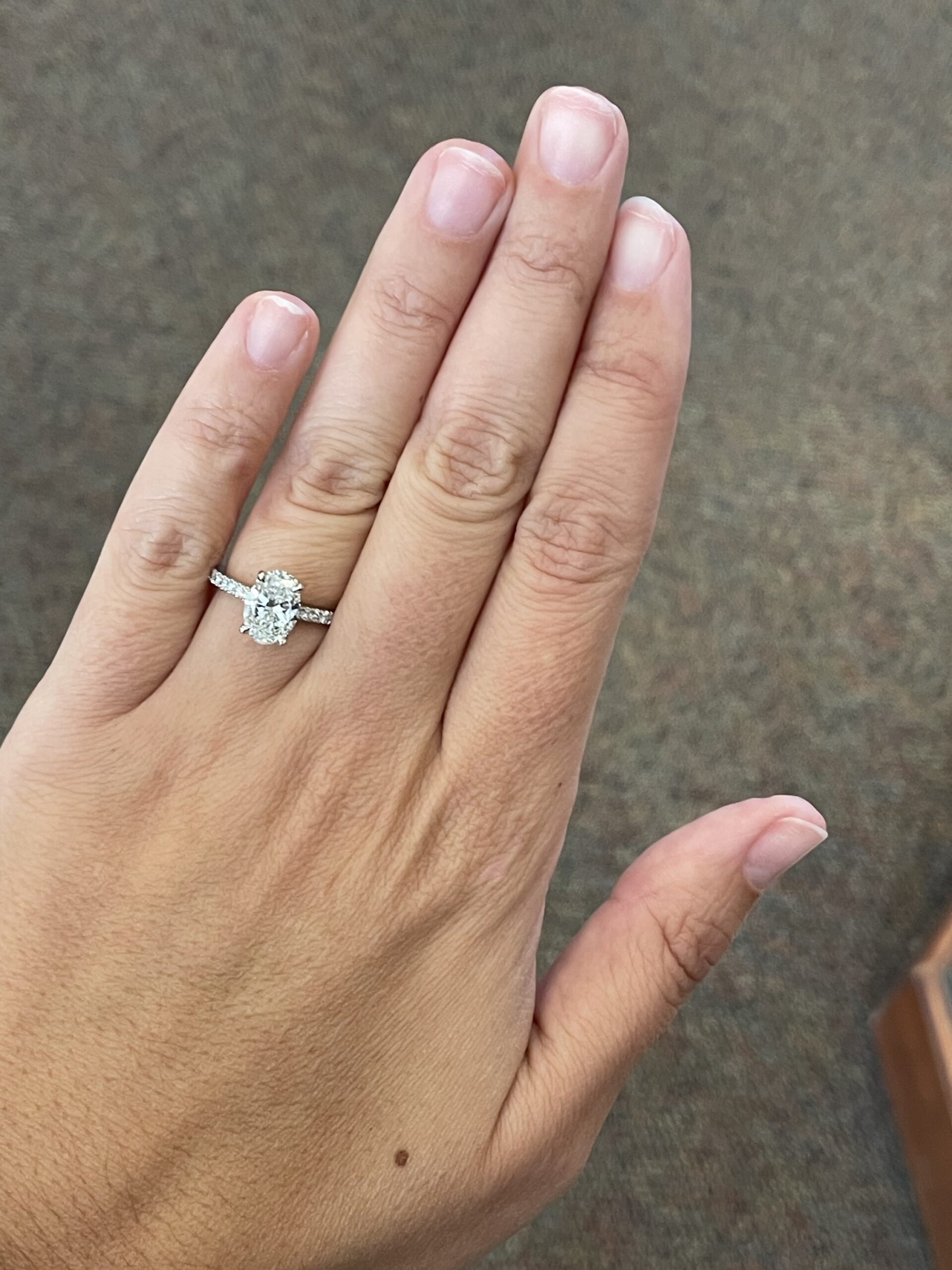 Platinum G.I.A. Certified 1.71 Carat Oval Brilliant Cut Diamond Solitaire - Image 41