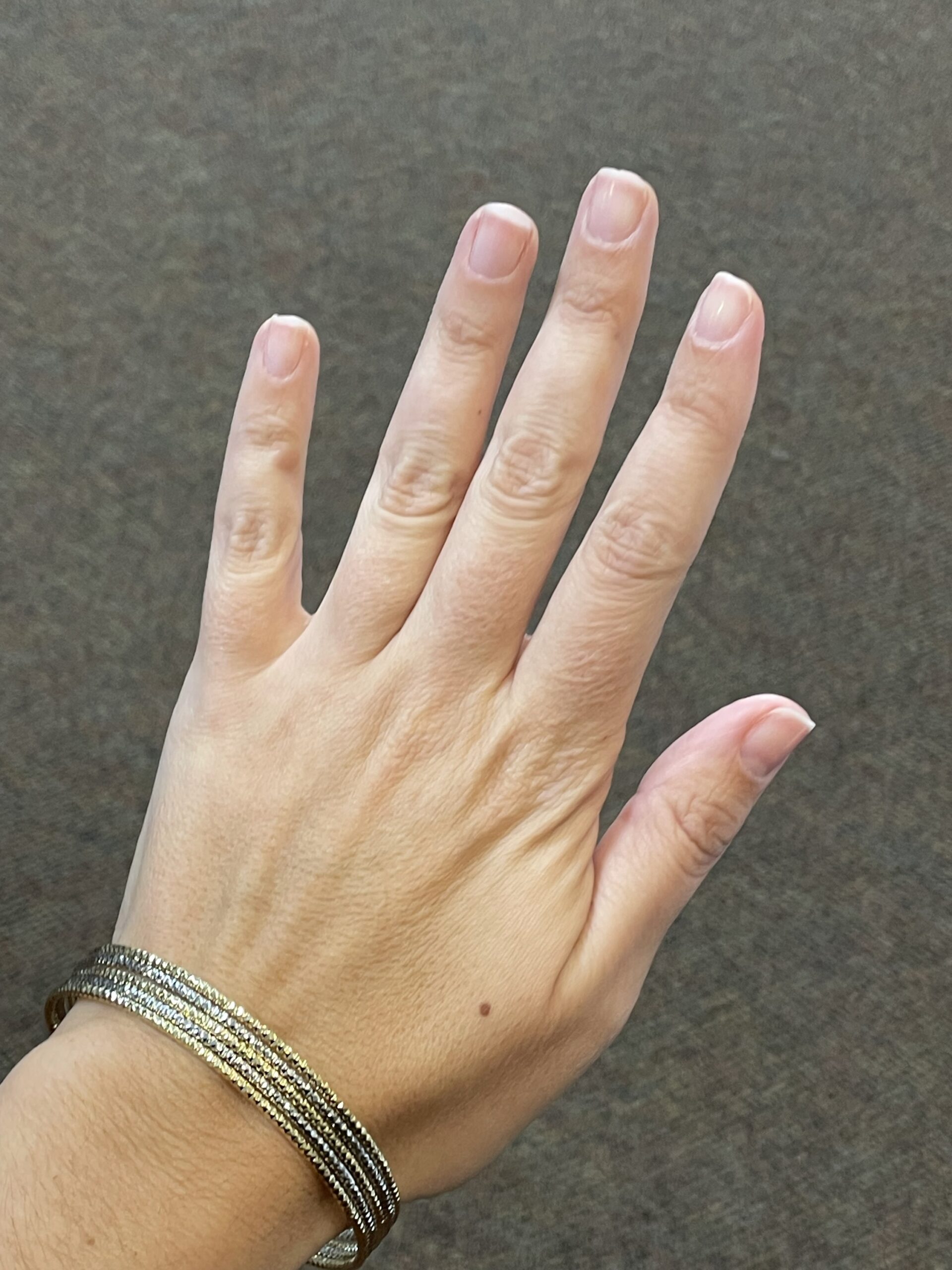 18k White & 18k Yellow Gold 5 Bangle Slip-On Bracelet Set From Italy - Image 10