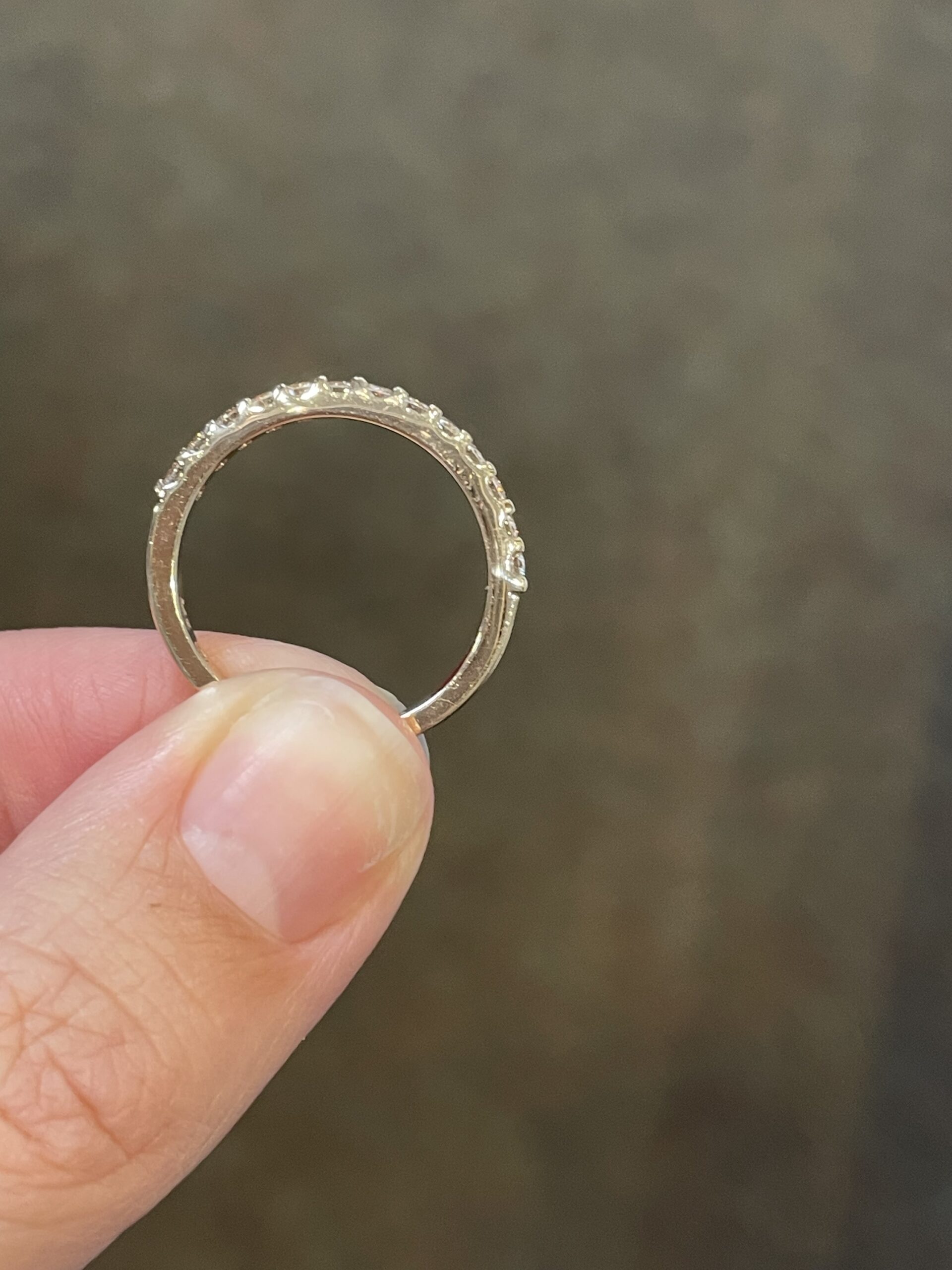 14k Rose Gold Genuine .35 Cttw Shared Prong Diamond Band - Image 6