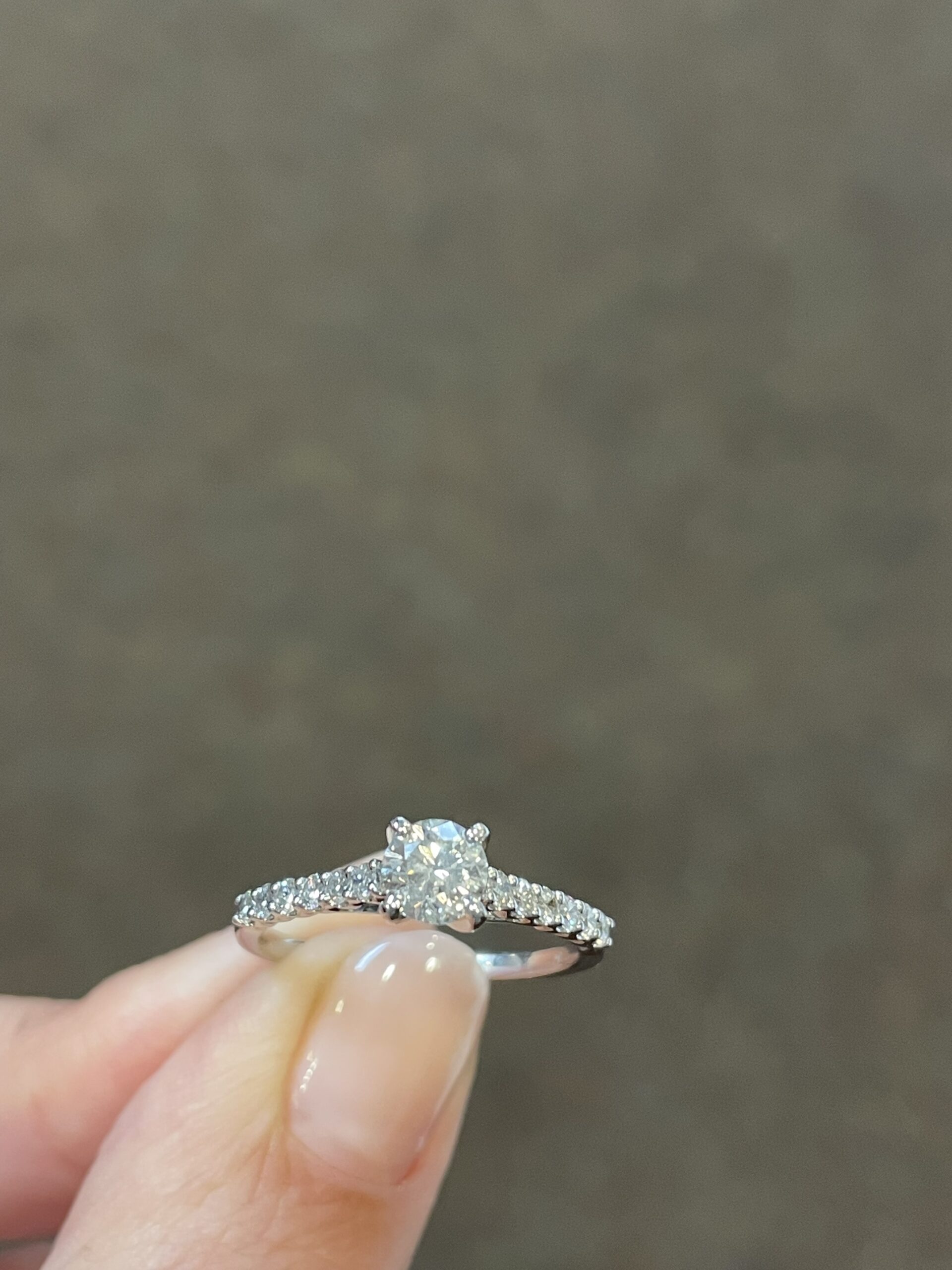 14k White Gold .60 Cttw Genuine Round Brilliant Cut Diamond Engagement Ring - Image 16