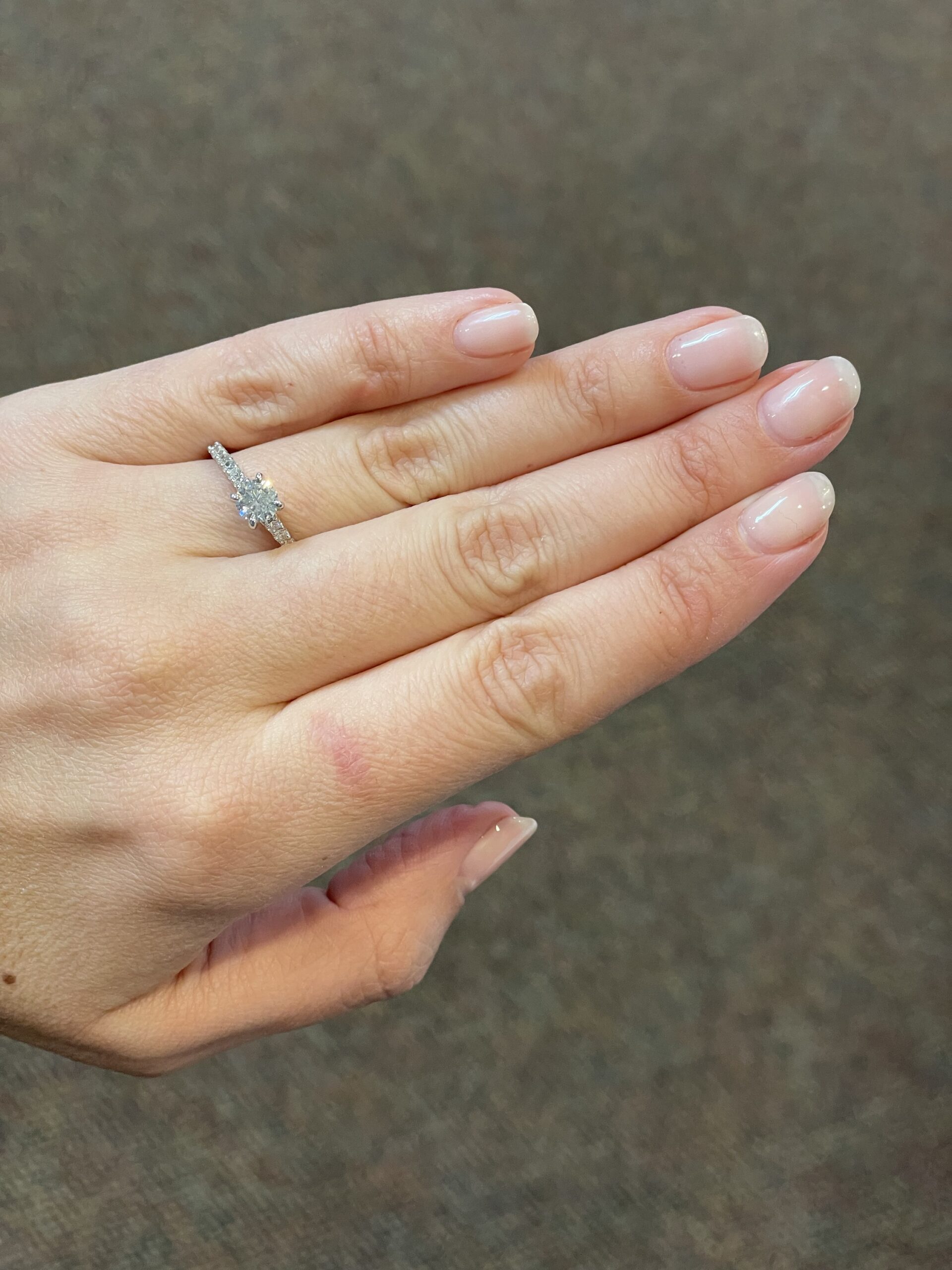 14k White Gold .60 Cttw Genuine Round Brilliant Cut Diamond Engagement Ring - Image 15