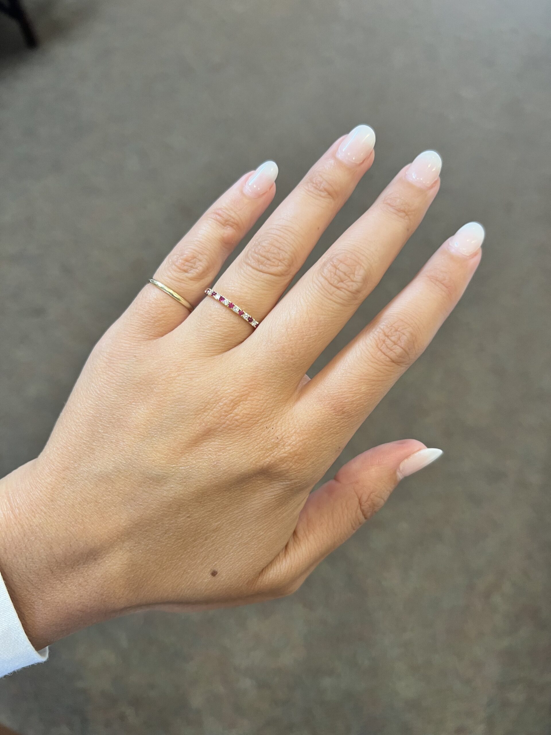 14k Yellow Gold Genuine .28 Cttw Ruby & .18 Cttw Diamond Band - Image 6