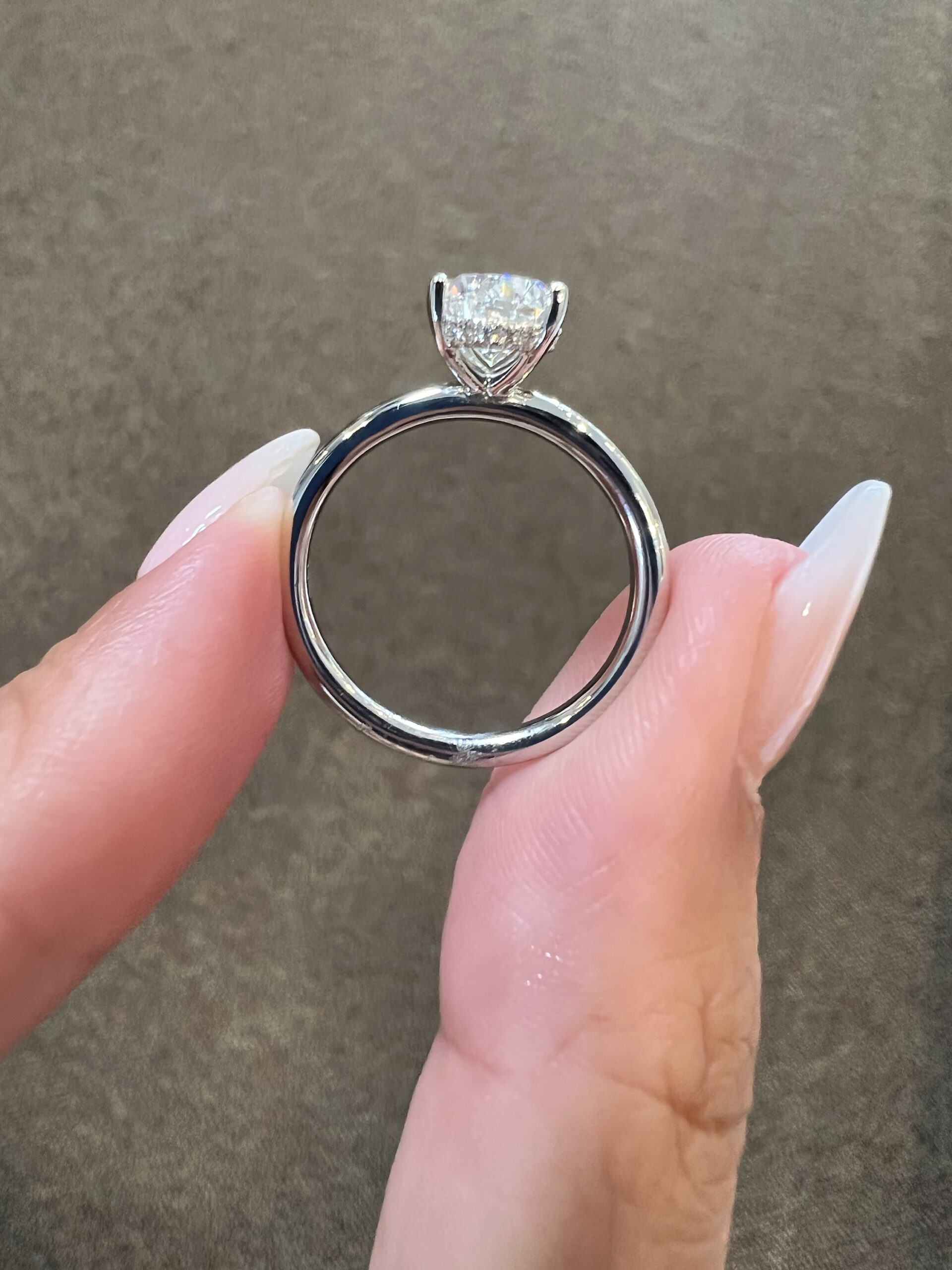 Platinum Genuine Natural GIA Certified 1.70 Carat Oval Brilliant Cut Diamond Solitaire - Image 33