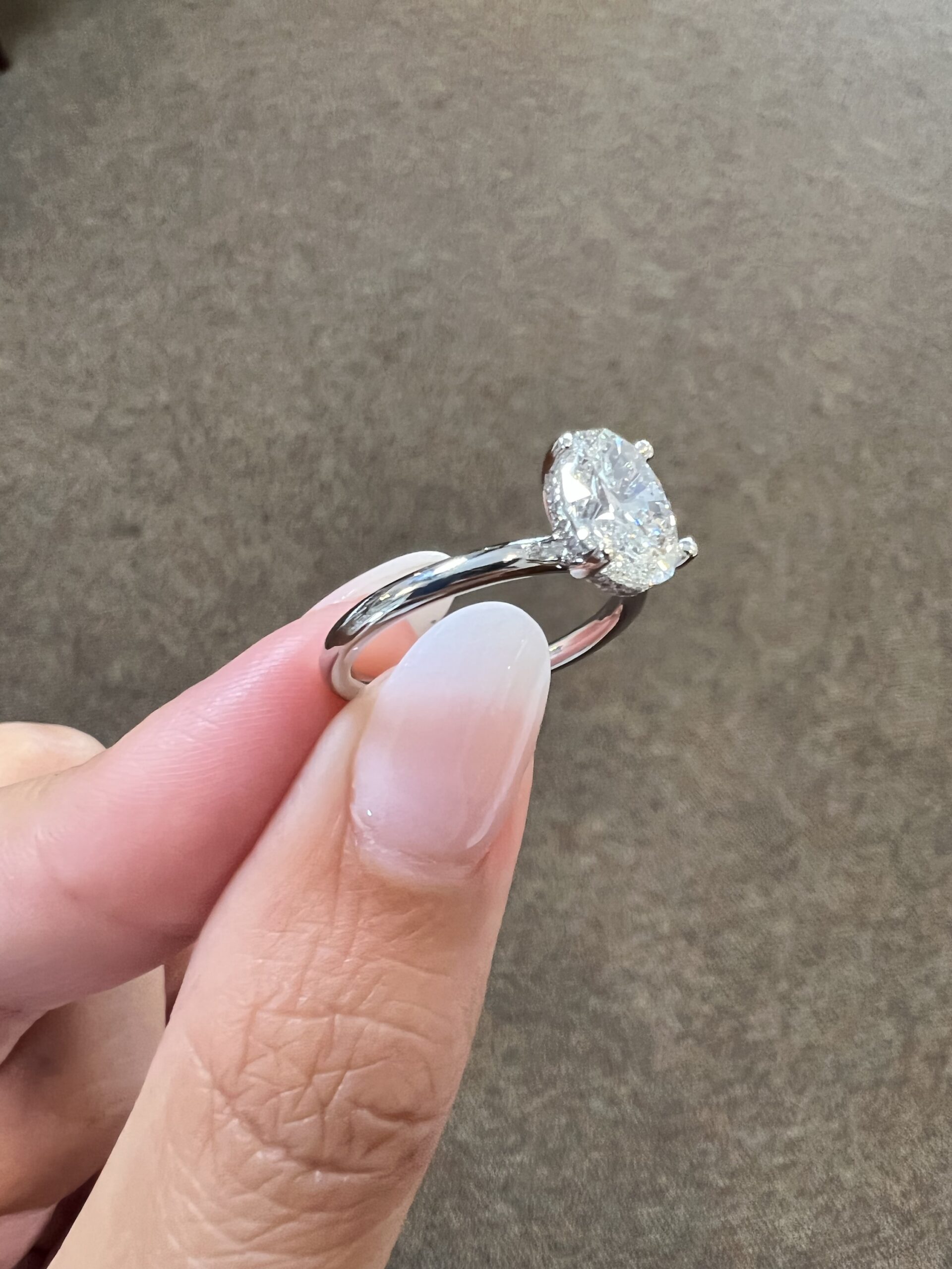 Platinum Genuine Natural GIA Certified 1.70 Carat Oval Brilliant Cut Diamond Solitaire - Image 28