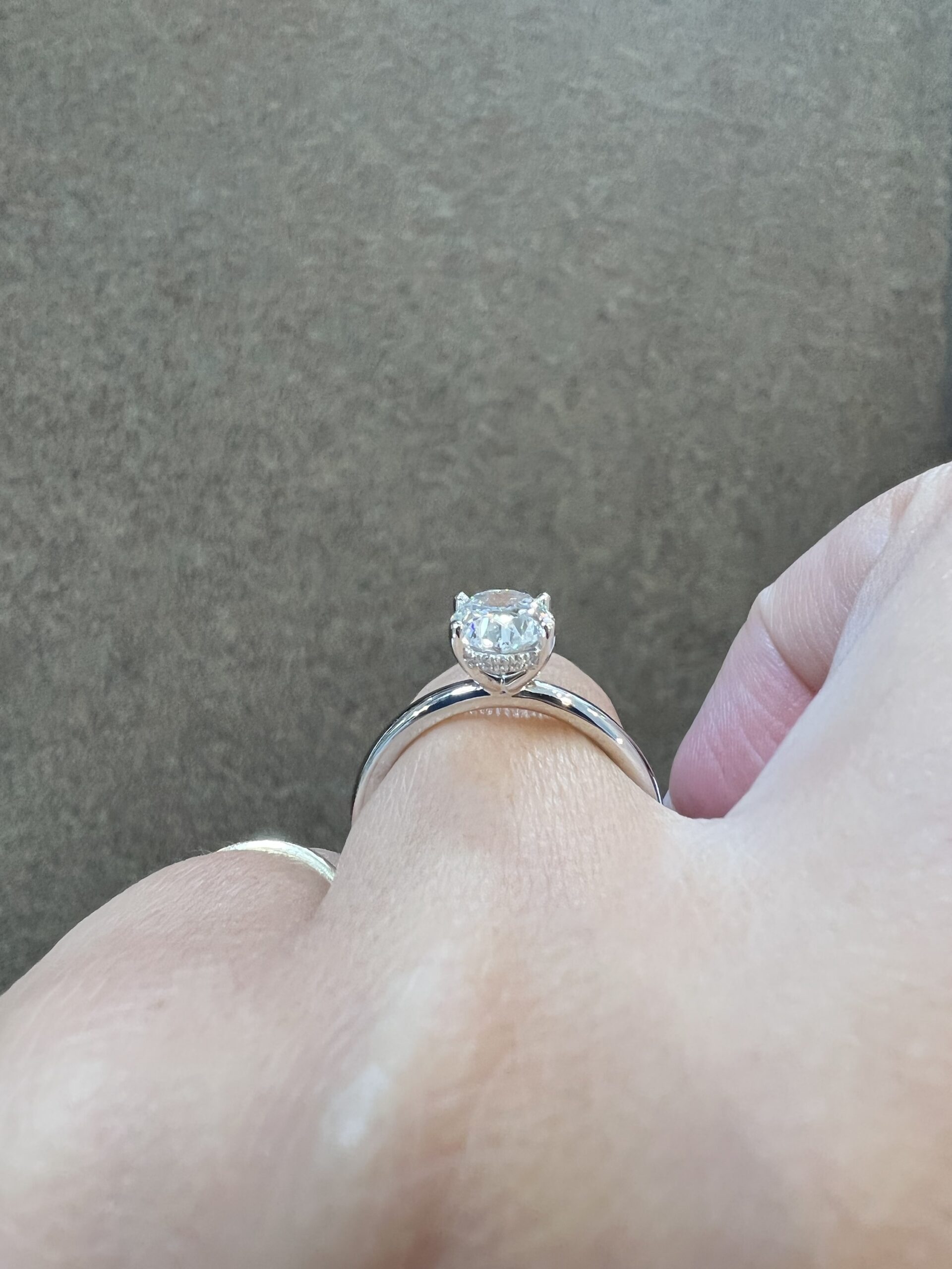 Platinum Genuine Natural GIA Certified 1.70 Carat Oval Brilliant Cut Diamond Solitaire - Image 18