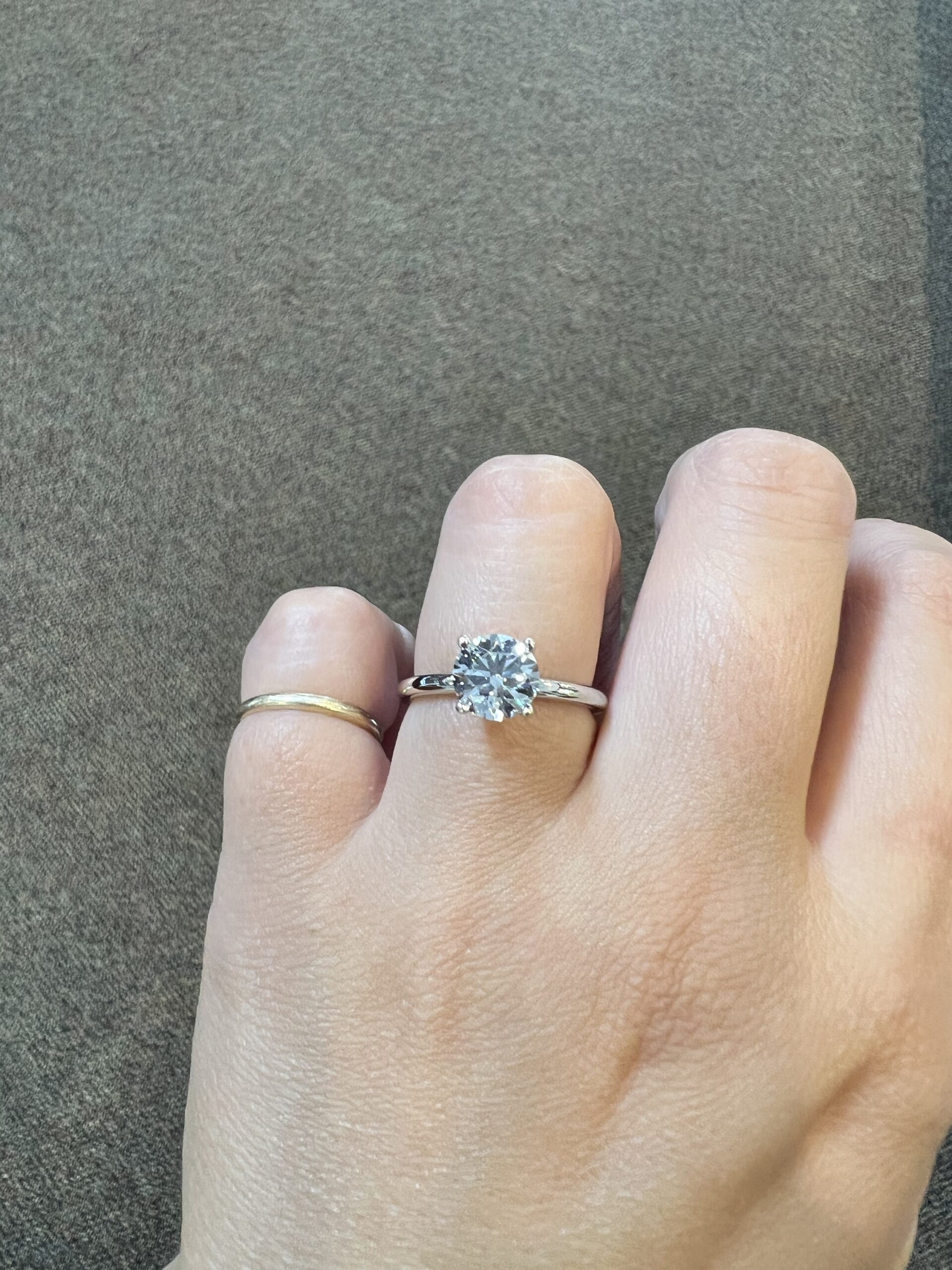 Platinum Genuine Natural GIA Certified 1.59 Carat Round Brilliant Cut Diamond Solitaire - Image 15