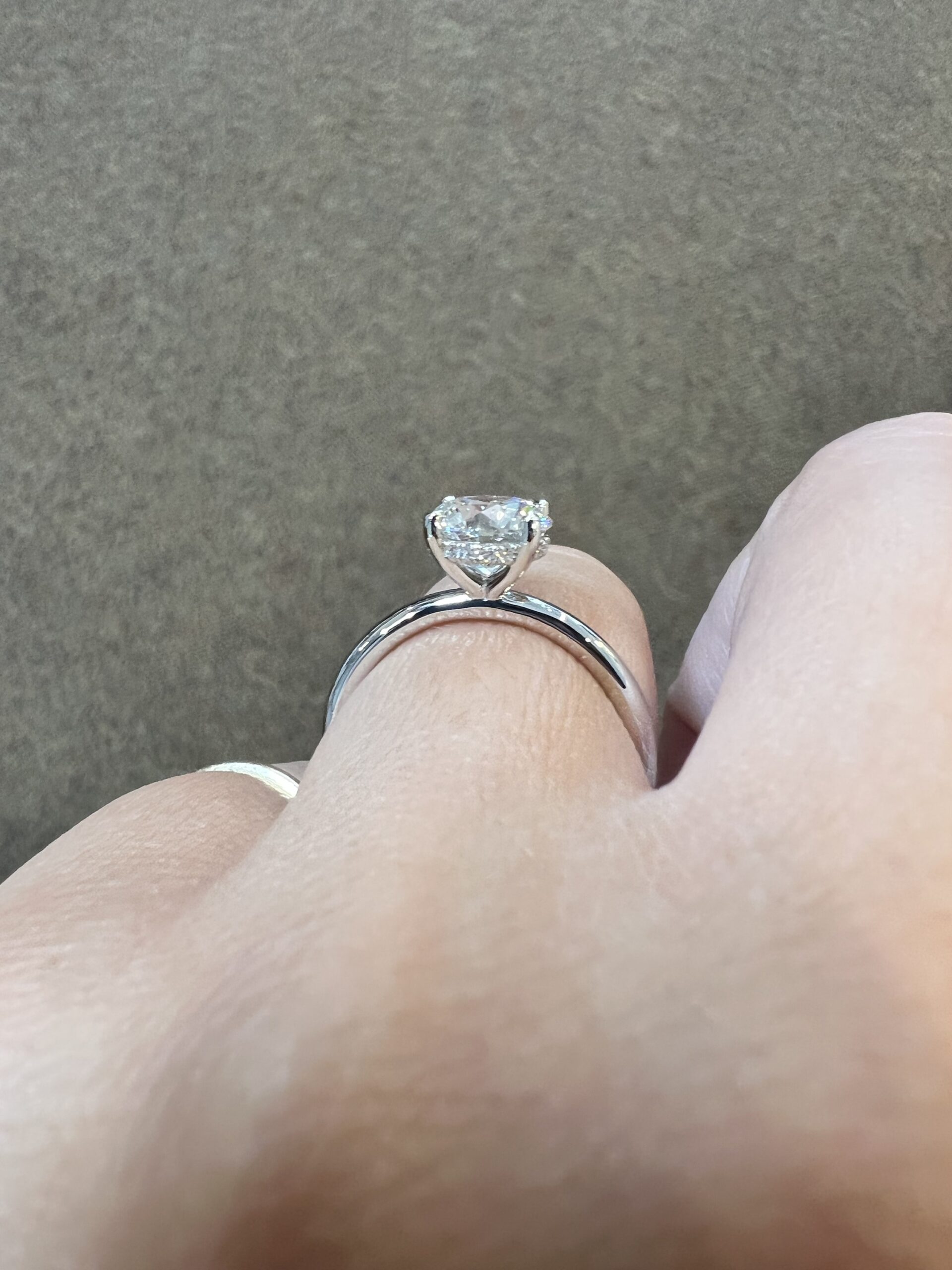 Platinum Genuine Natural GIA Certified 1.59 Carat Round Brilliant Cut Diamond Solitaire - Image 12