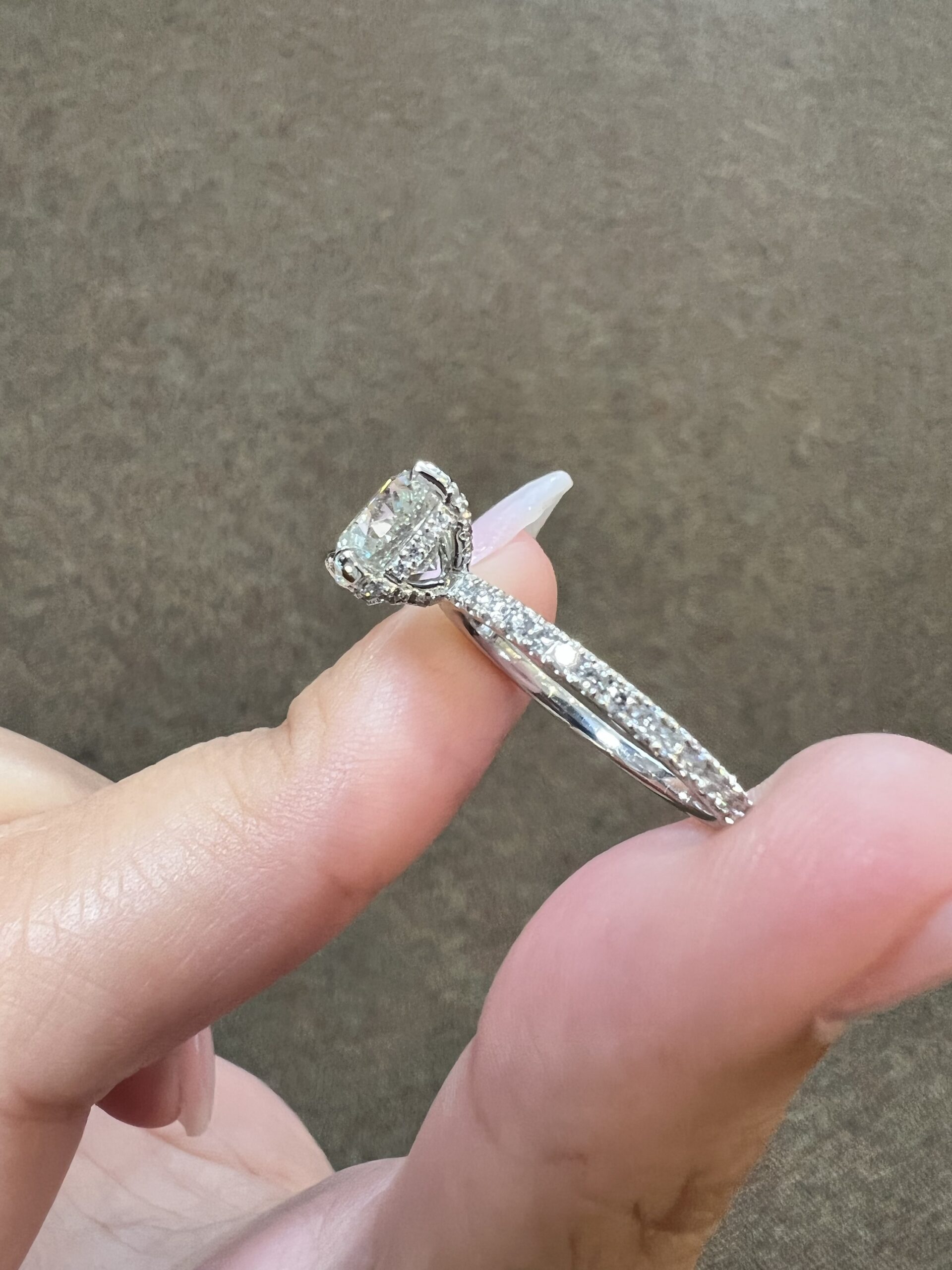 Platinum 2.00 Carat Genuine Natural Round Brilliant Cut Diamond Solitaire - Image 4