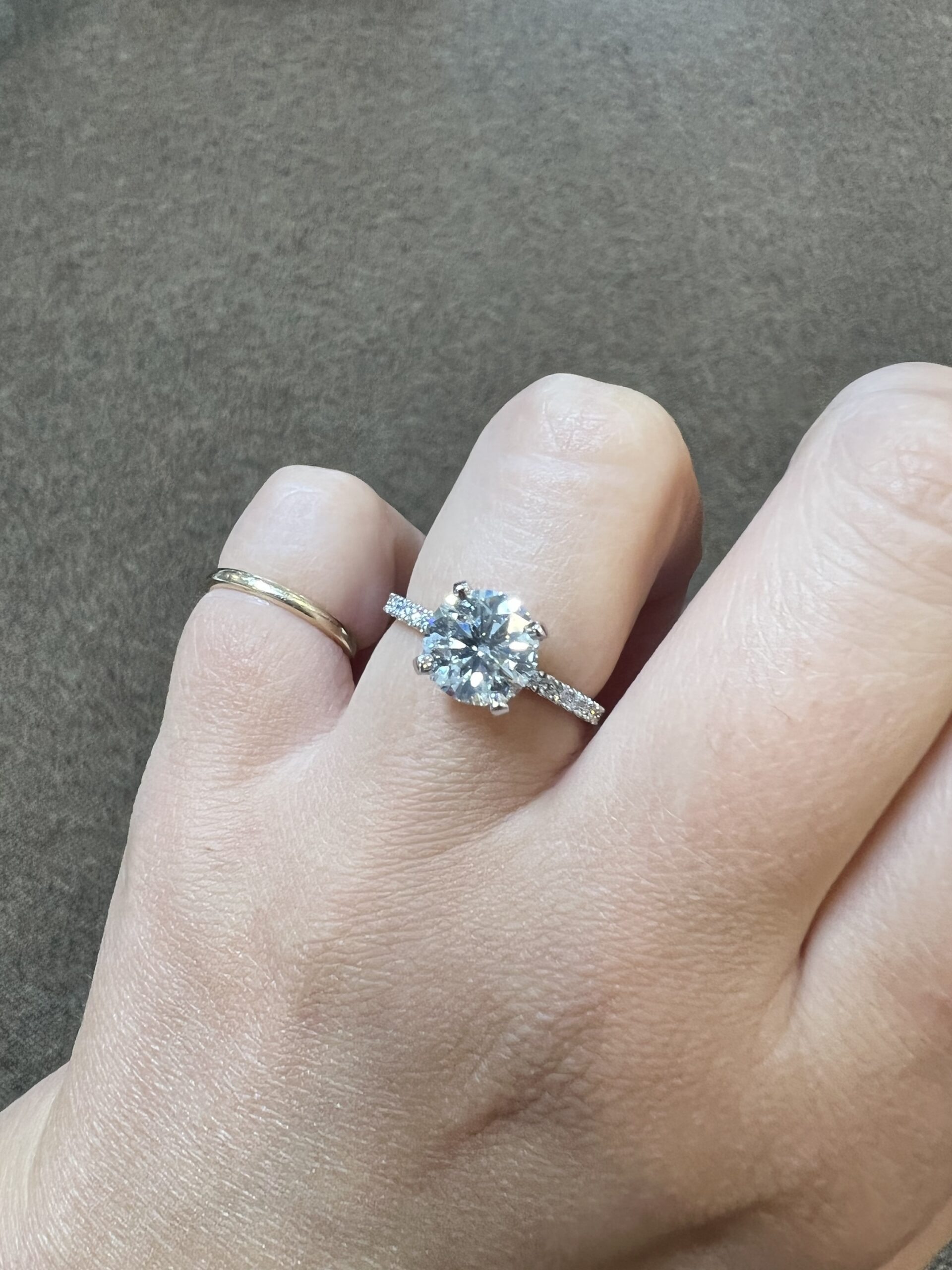 Platinum 2.00 Carat Genuine Natural Round Brilliant Cut Diamond Solitaire - Image 10