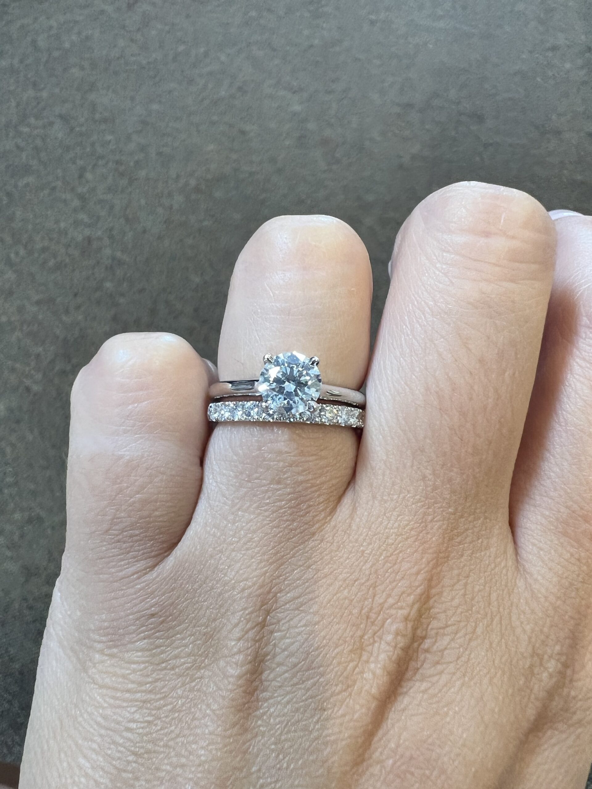 14k White Gold 13 Stone Genuine 1/2 Cttw Round Brilliant Cut Diamond Low-Profile Band - Image 19