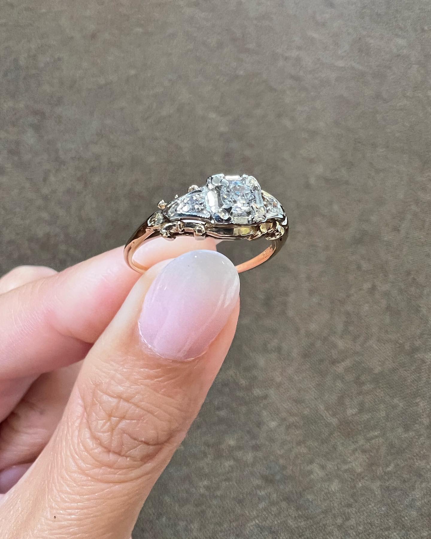 Vintage 14k 2tone .20 Cttw Diamond Ring - Image 15