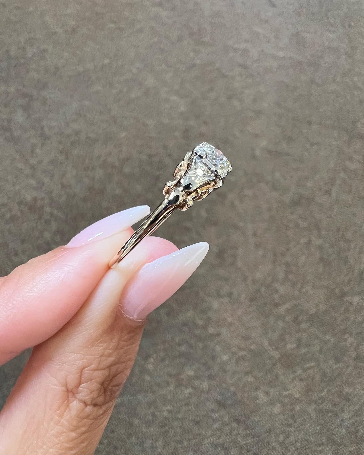 Vintage 14k 2tone .20 Cttw Diamond Ring - Image 14