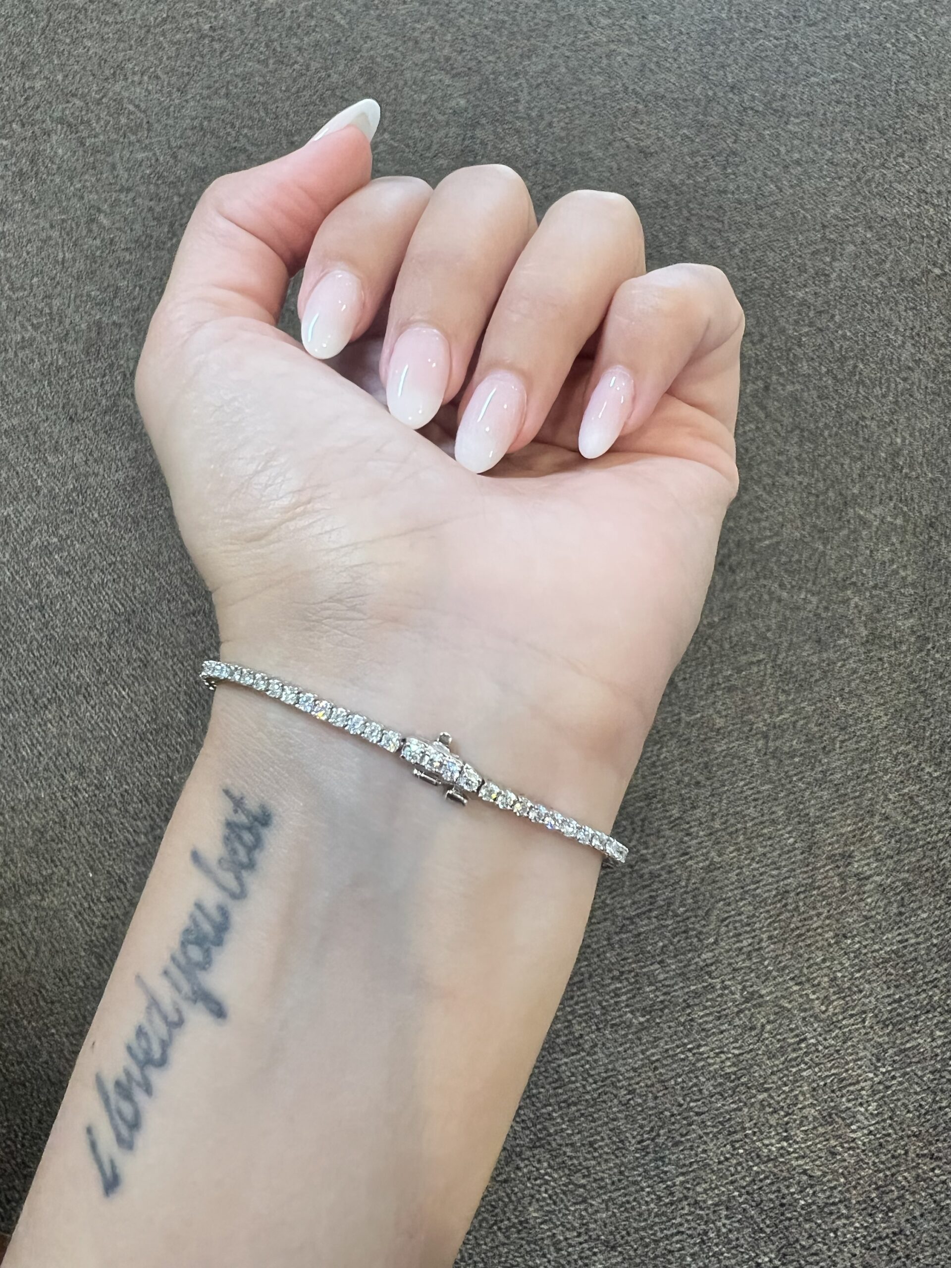 14k White Gold Genuine 2.10 Cttw Round Brilliant Cut Diamond Tennis Bracelet - Image 17