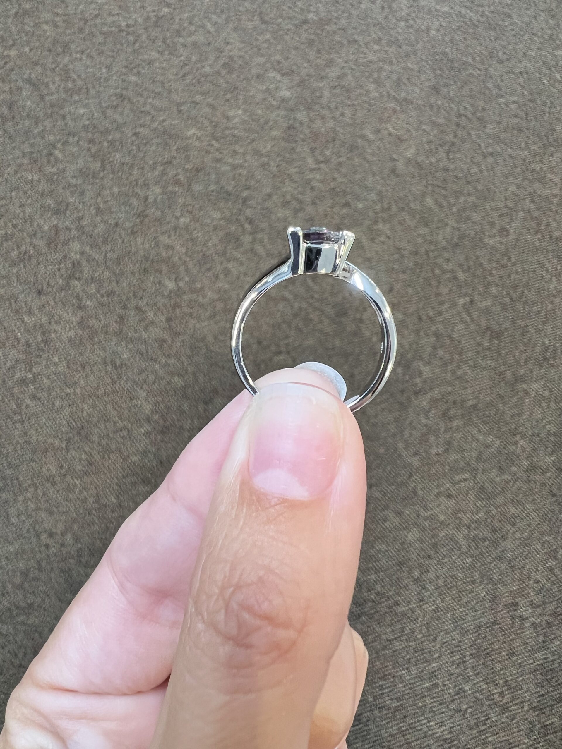 14k White Gold Genuine Mystic Topaz Ring - Image 14