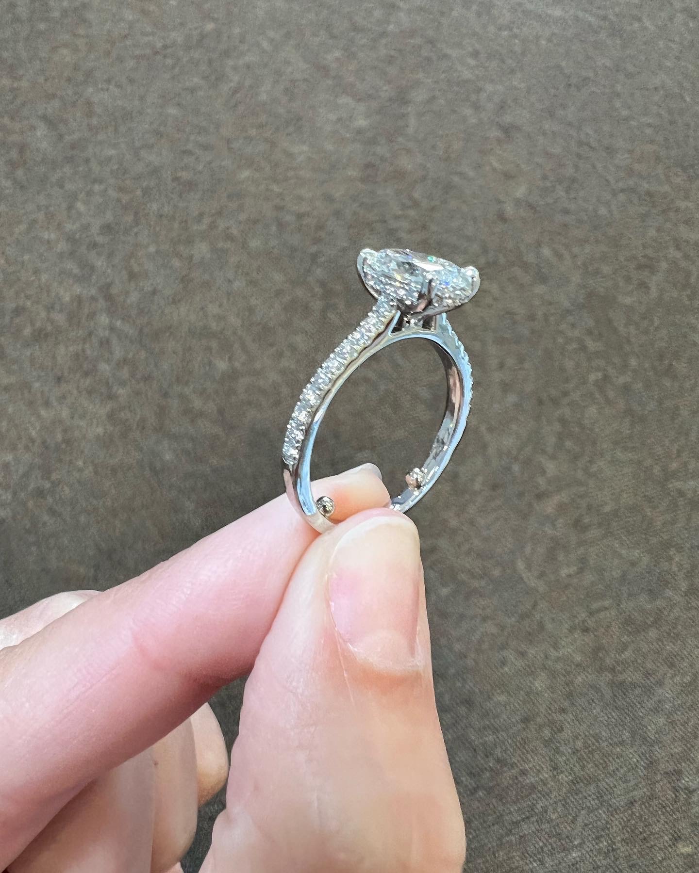 Platinum G.I.A. Certified 1.71 Carat Oval Brilliant Cut Diamond Solitaire - Image 17