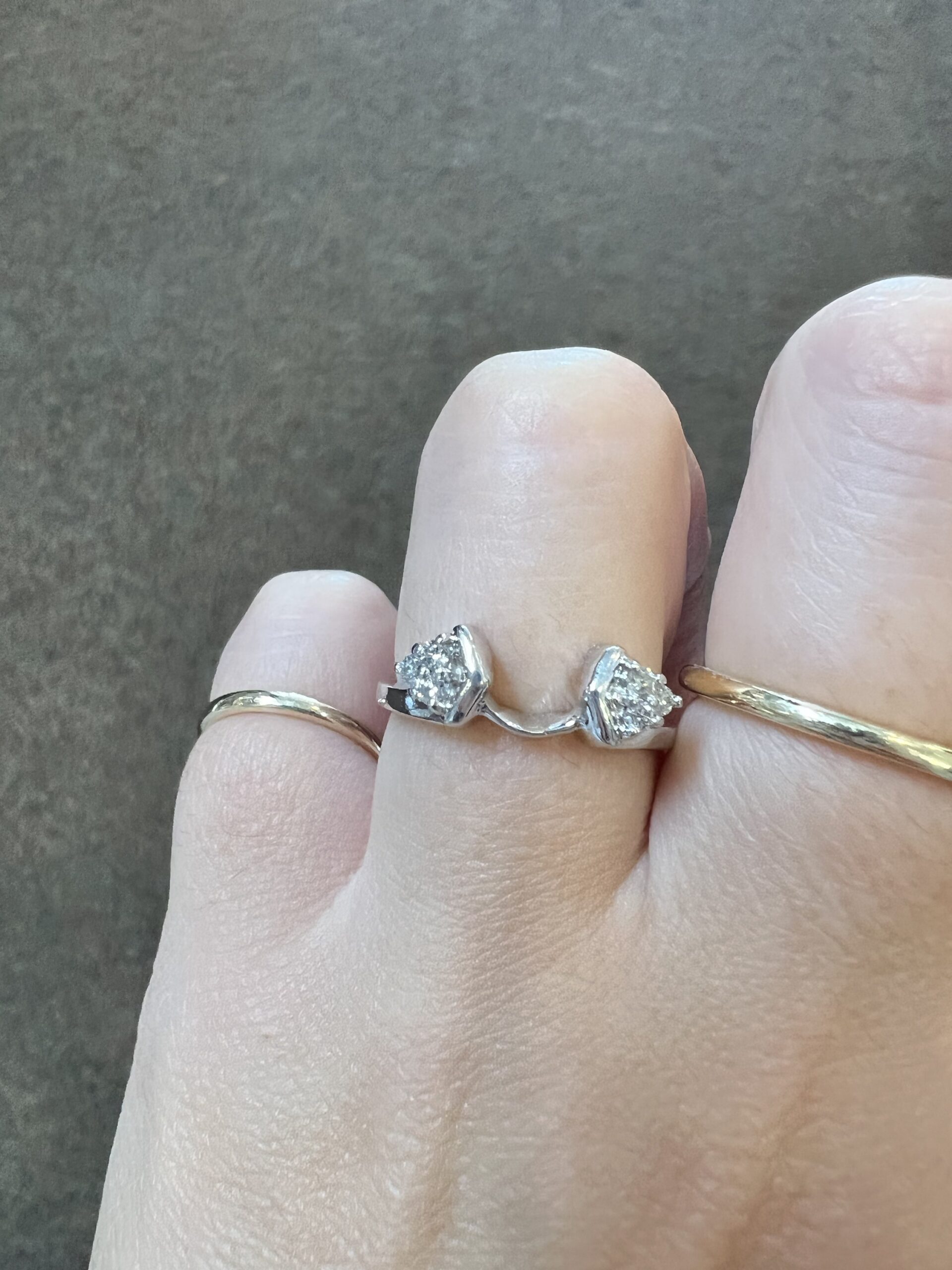 14k White Gold Genuine 1/5 Cttw Diamond Wrap Band - Image 11