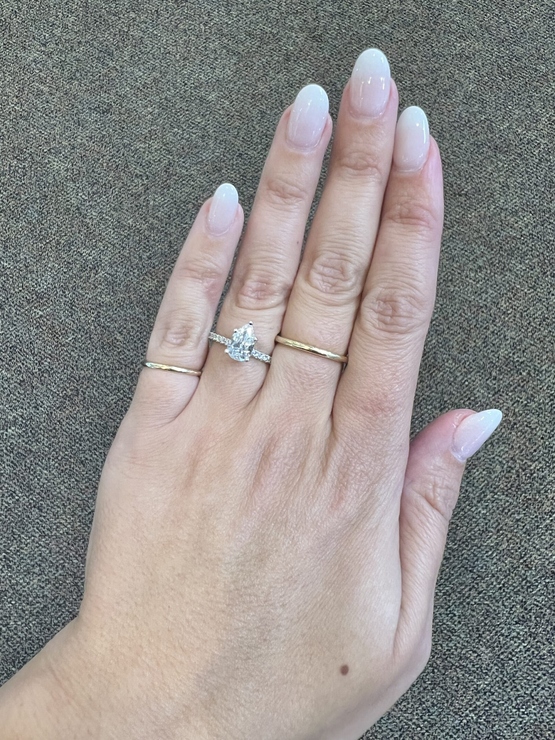 Platinum Genuine 1.21 Carat Pear Brilliant Cut Diamond Solitaire - Image 20