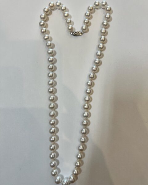 A 20” Strand Of Cultured Freshwater 7-7.5 MM Pearls