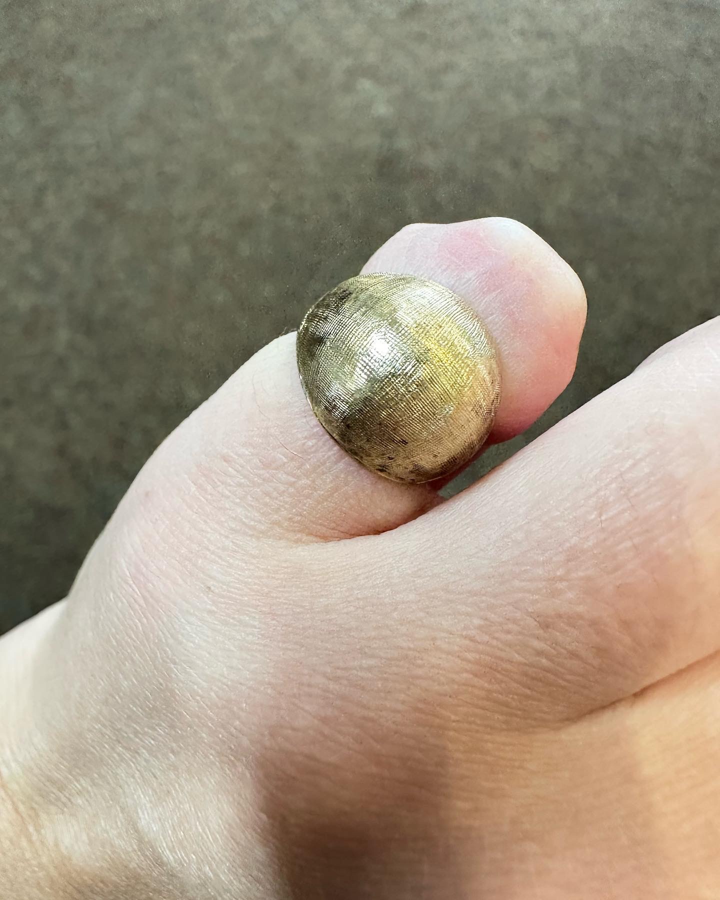Vintage 14k Yellow Gold Domed Pinky Ring - Image 17