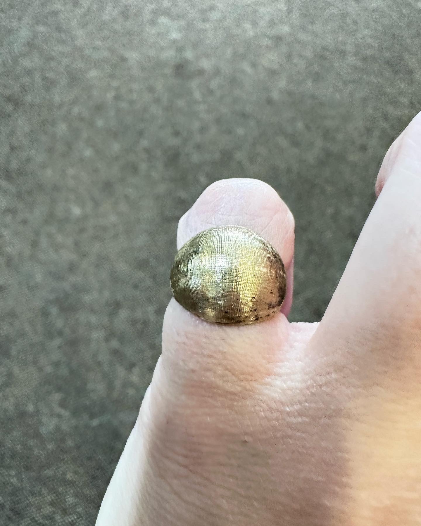 Vintage 14k Yellow Gold Domed Pinky Ring - Image 18