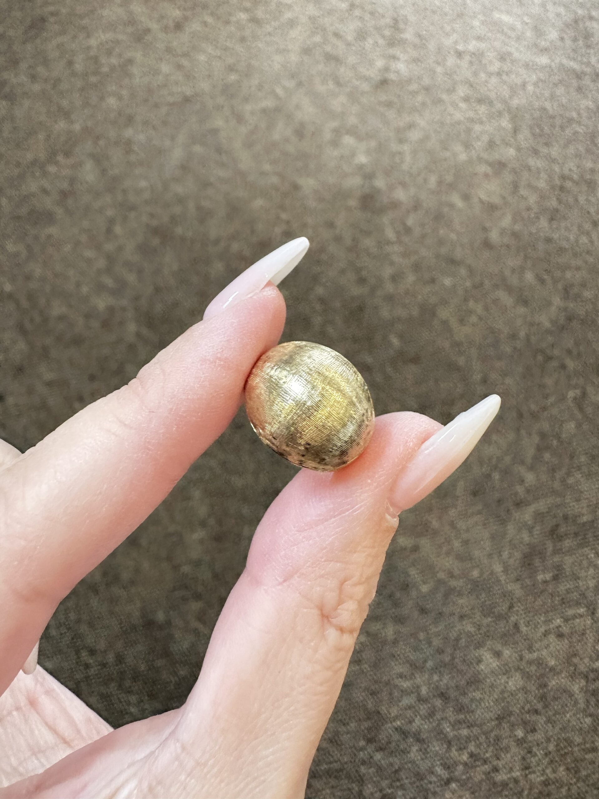 Vintage 14k Yellow Gold Domed Pinky Ring - Image 2