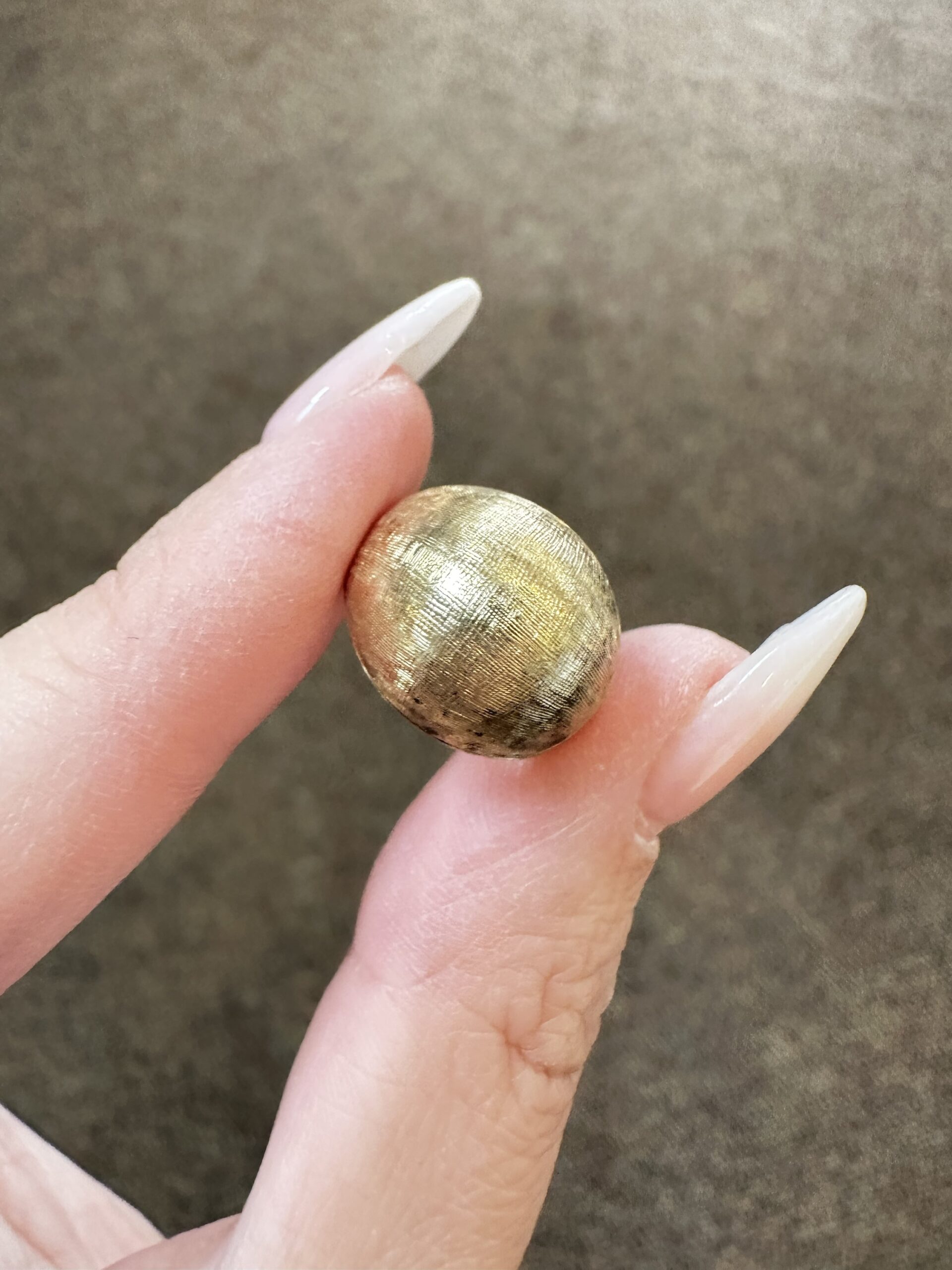 Vintage 14k Yellow Gold Domed Pinky Ring - Image 3