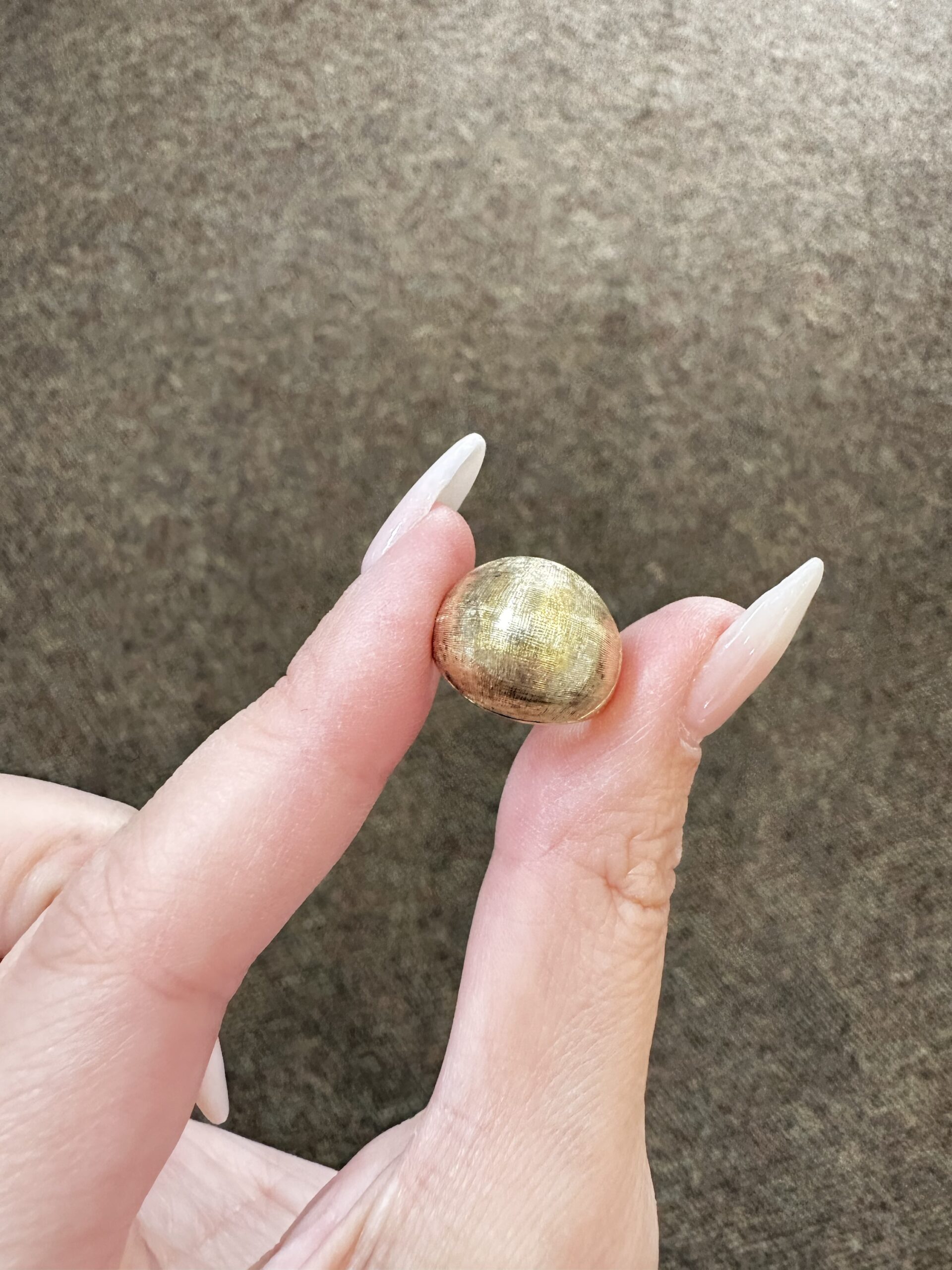 Vintage 14k Yellow Gold Domed Pinky Ring