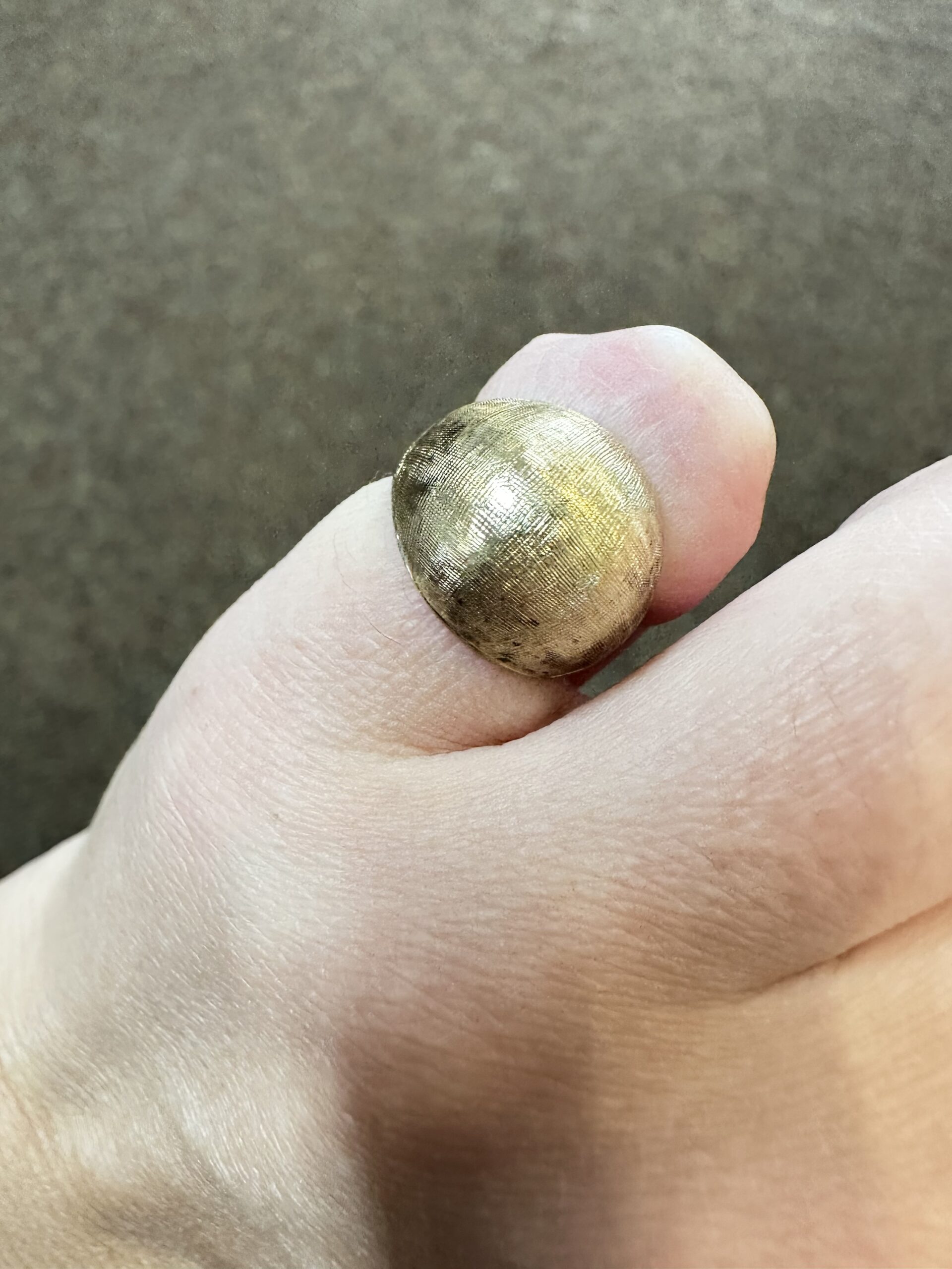 Vintage 14k Yellow Gold Domed Pinky Ring - Image 5