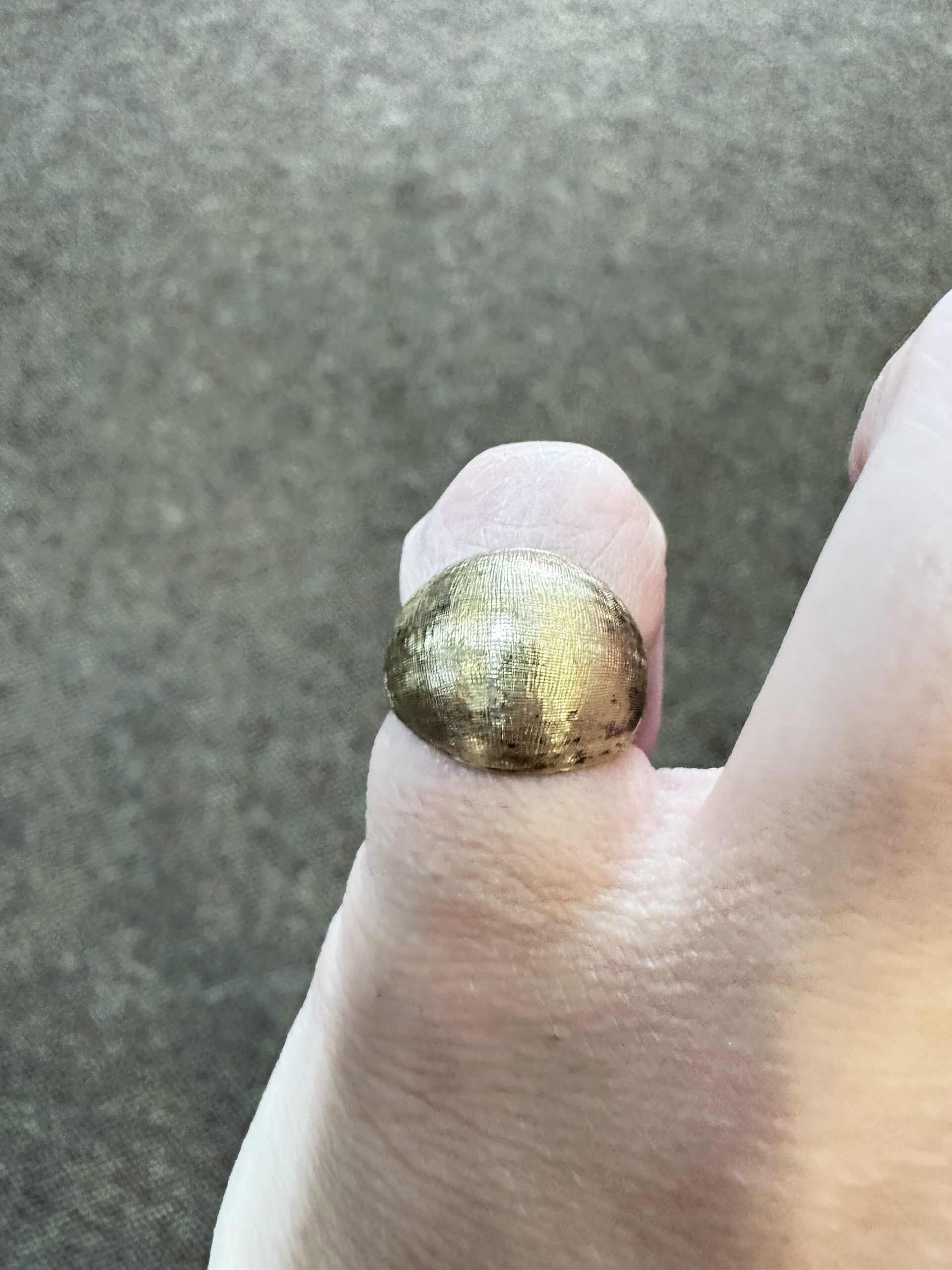 Vintage 14k Yellow Gold Domed Pinky Ring - Image 8