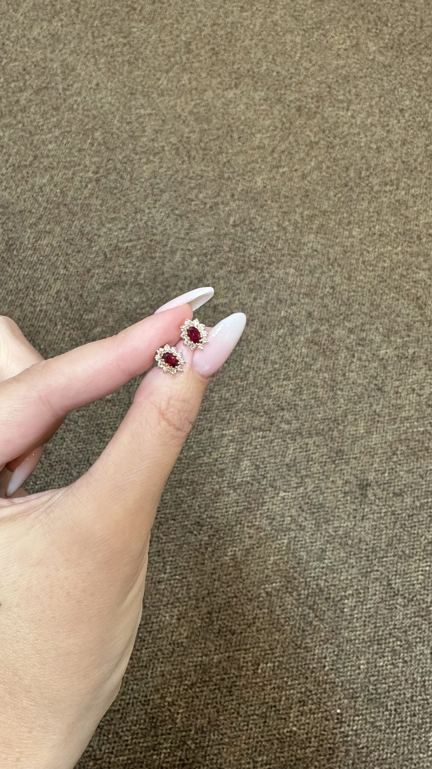 14k Yellow Gold Genuine 1 Cttw Ruby & Diamond Cluster Stud Earrings - Image 15